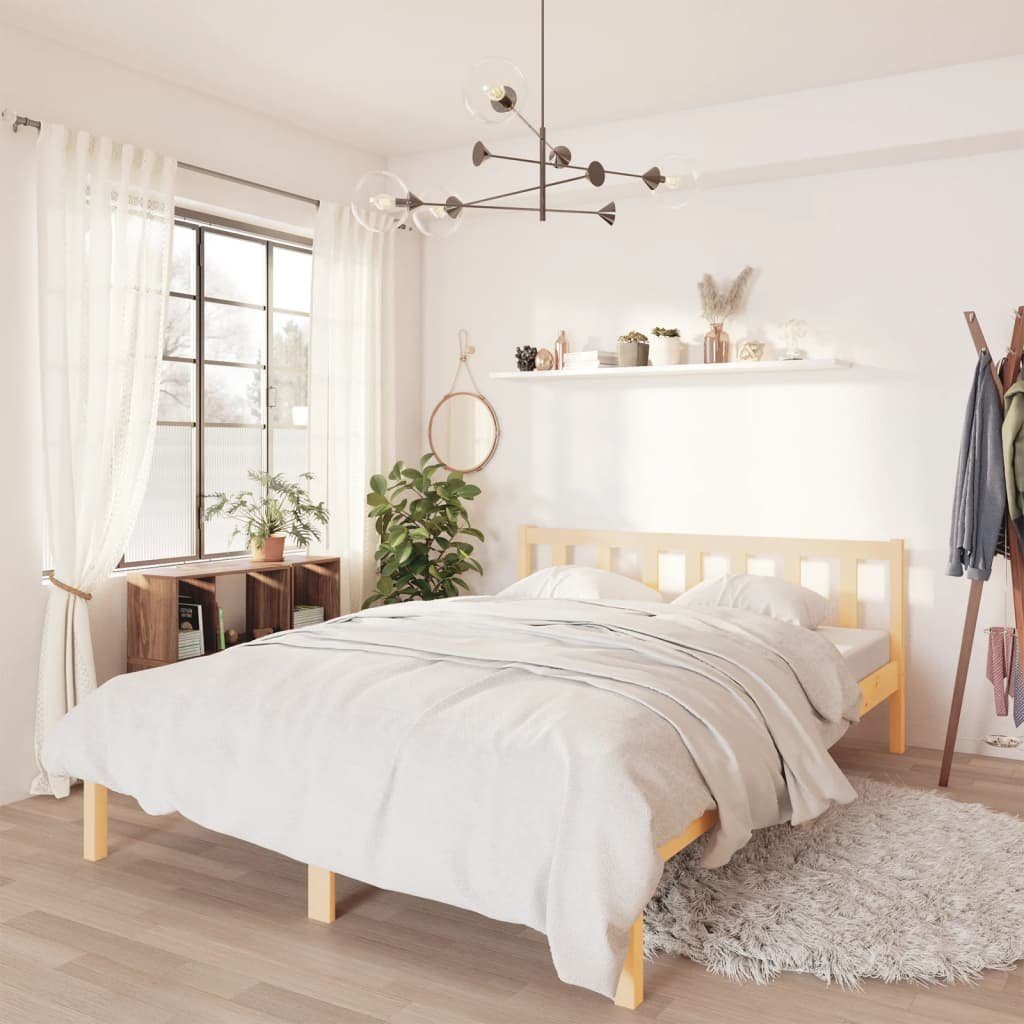 furnicato Bettgestell Massivholzbett Kiefernholz 160x200 cm günstig online kaufen