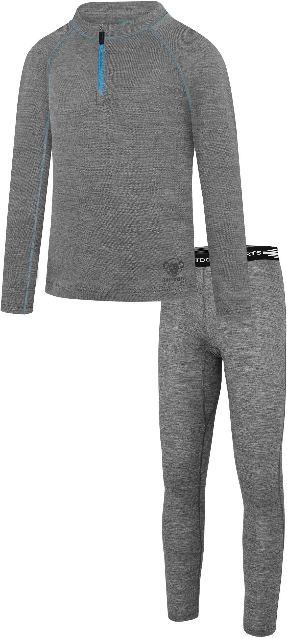 normani Thermohose Merino Oberteil „Nyapari“ und Merino Hose „Mackay“ Merino Skiunterwäsche Thermounterwäsche aus 100% Bio-Merinowolle