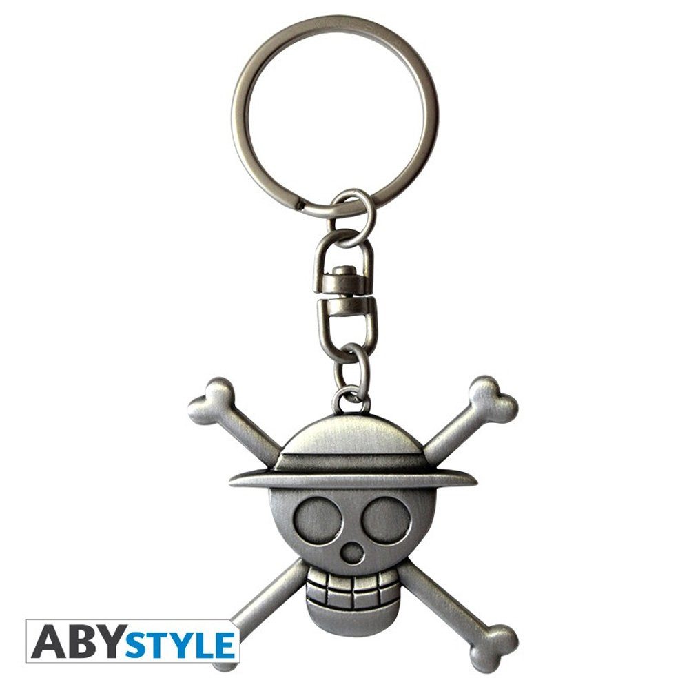 ABYstyle Schlüsselanhänger Ruffy Strohhutbande Skull 3D - One Piece