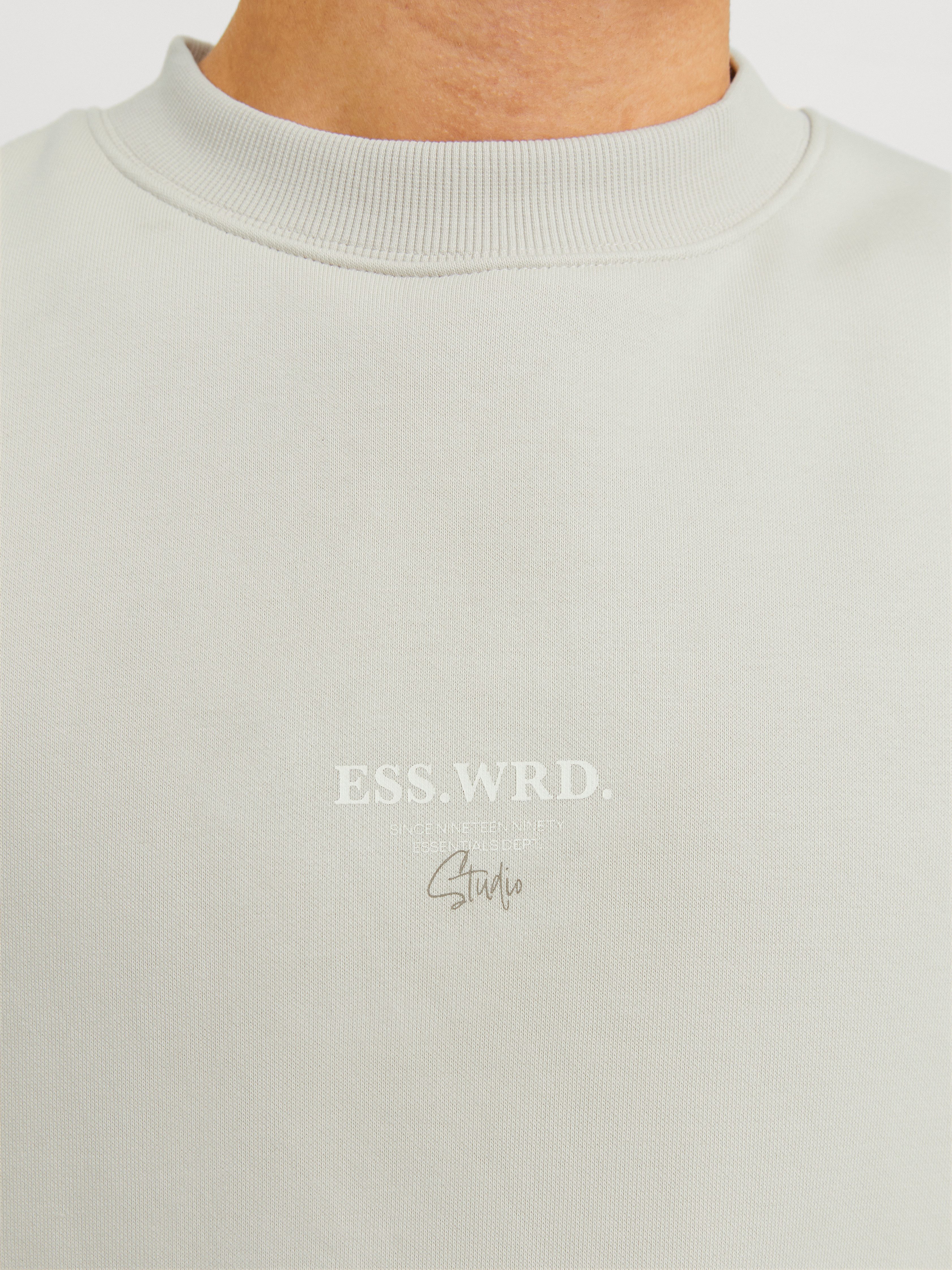 Jack & Jones Sweatshirt JJEURBAN EDGE STUDIO SWEAT CREW NOOS mit Front und Back Print