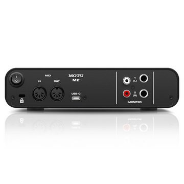 Motu-Audio M2 USB 2-Kanal Audio-Interface mit Kopfhörer Digitales Aufnahmegerät