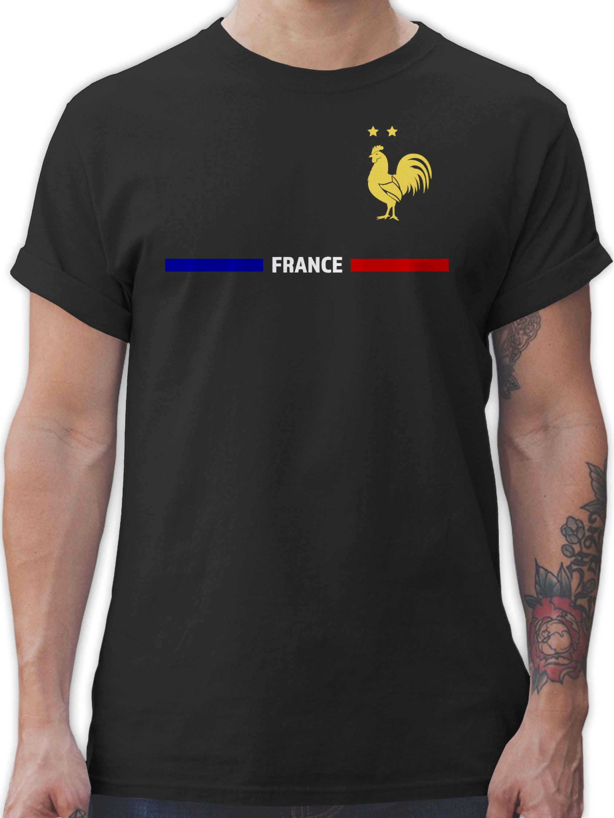 Shirtracer T-Shirt Frankreich Trikot Wappen, France günstig online kaufen