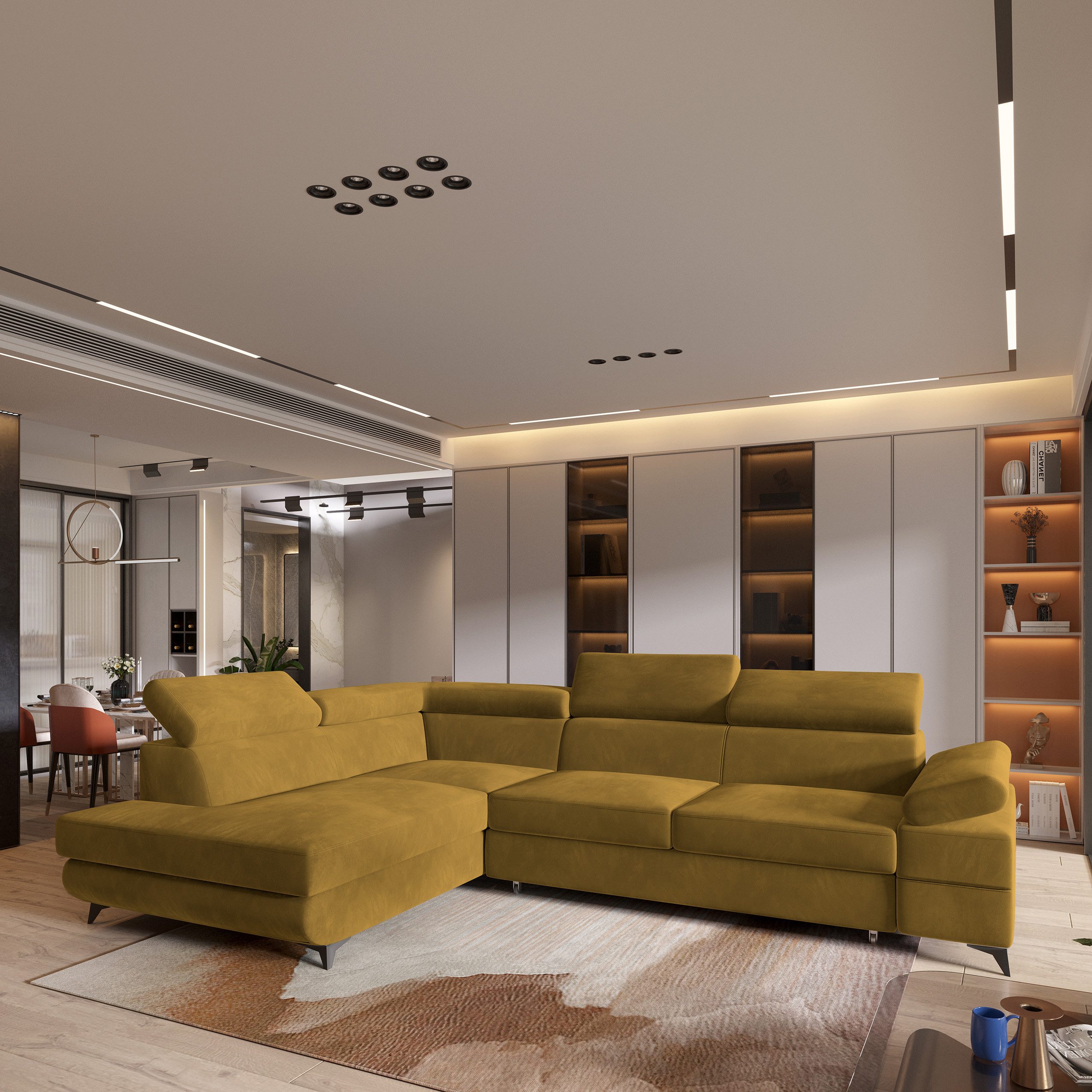 Masseno Ecksofa FAVIEN mit Schlaffunktion L-Form, günstig online kaufen