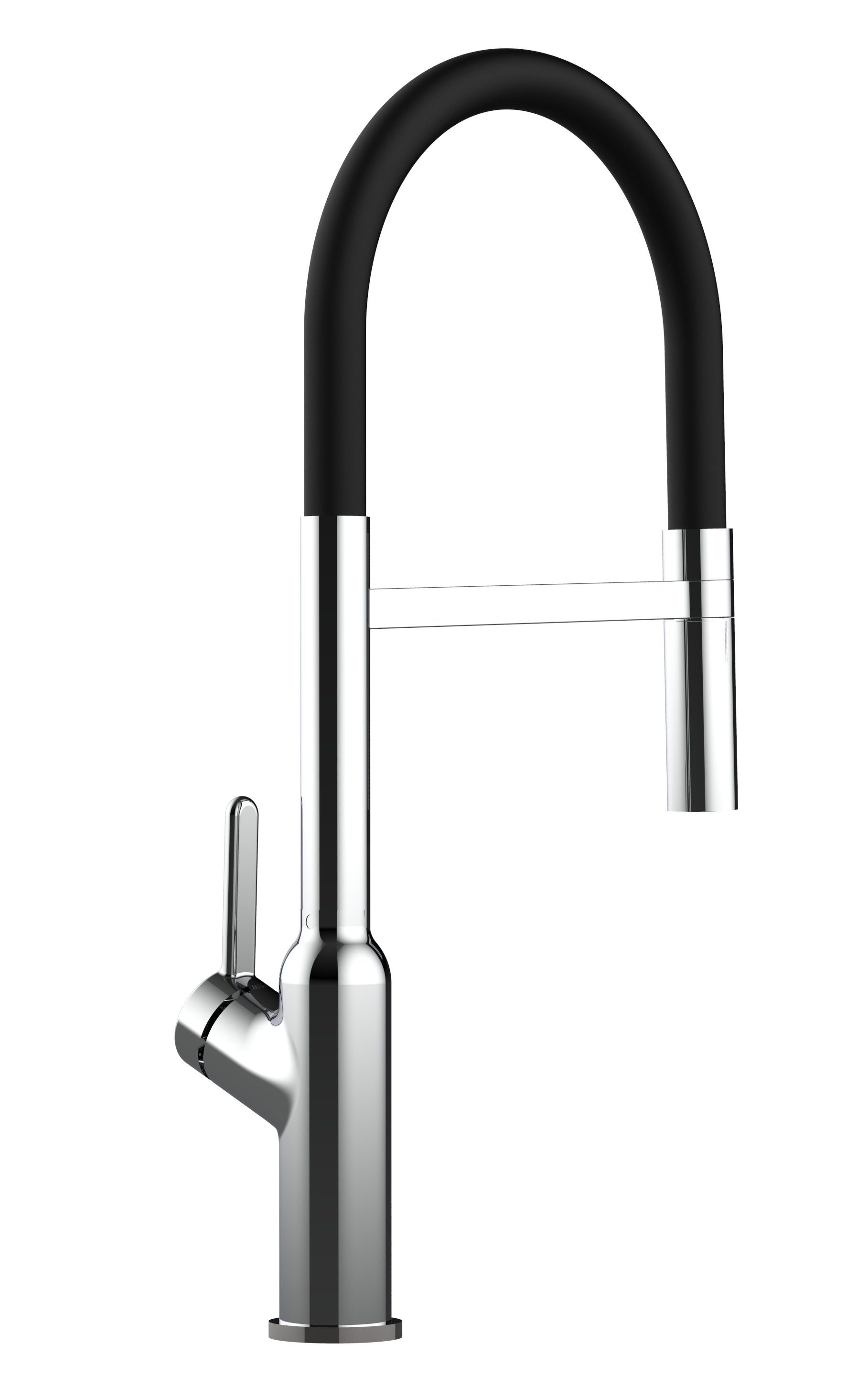 VIZIO Küchenarmatur Design strahl mit 2 abnehmbarer Hochwertige Wasserhahn mit Auslauf chrom Chrom Küchenarmatur schwenkbarem Schwarz und 2Strahl Brause Brause 360° Verchromung, / Hochdruck