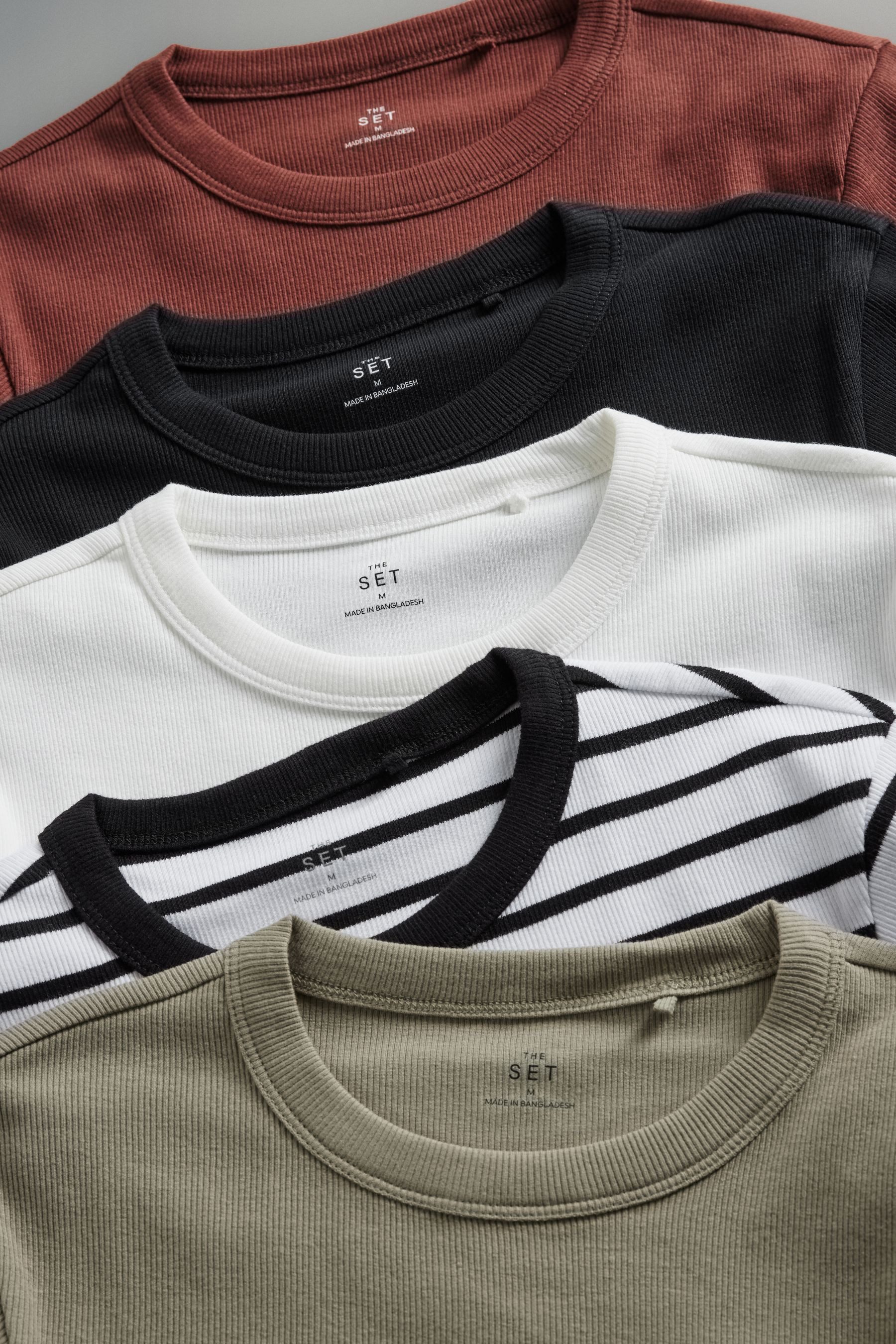 The Set T-Shirt 5er-Pack The Set günstig online kaufen