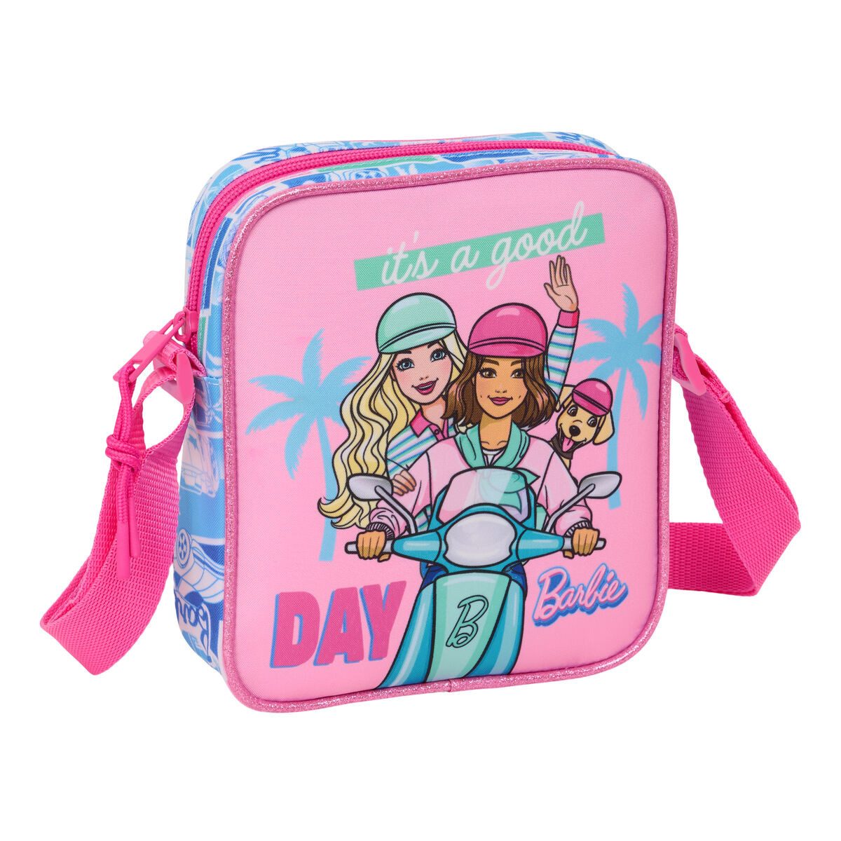 Kinderrucksack Kindertasche Umhängetasche Barbie Bunt 16x18x4 cm