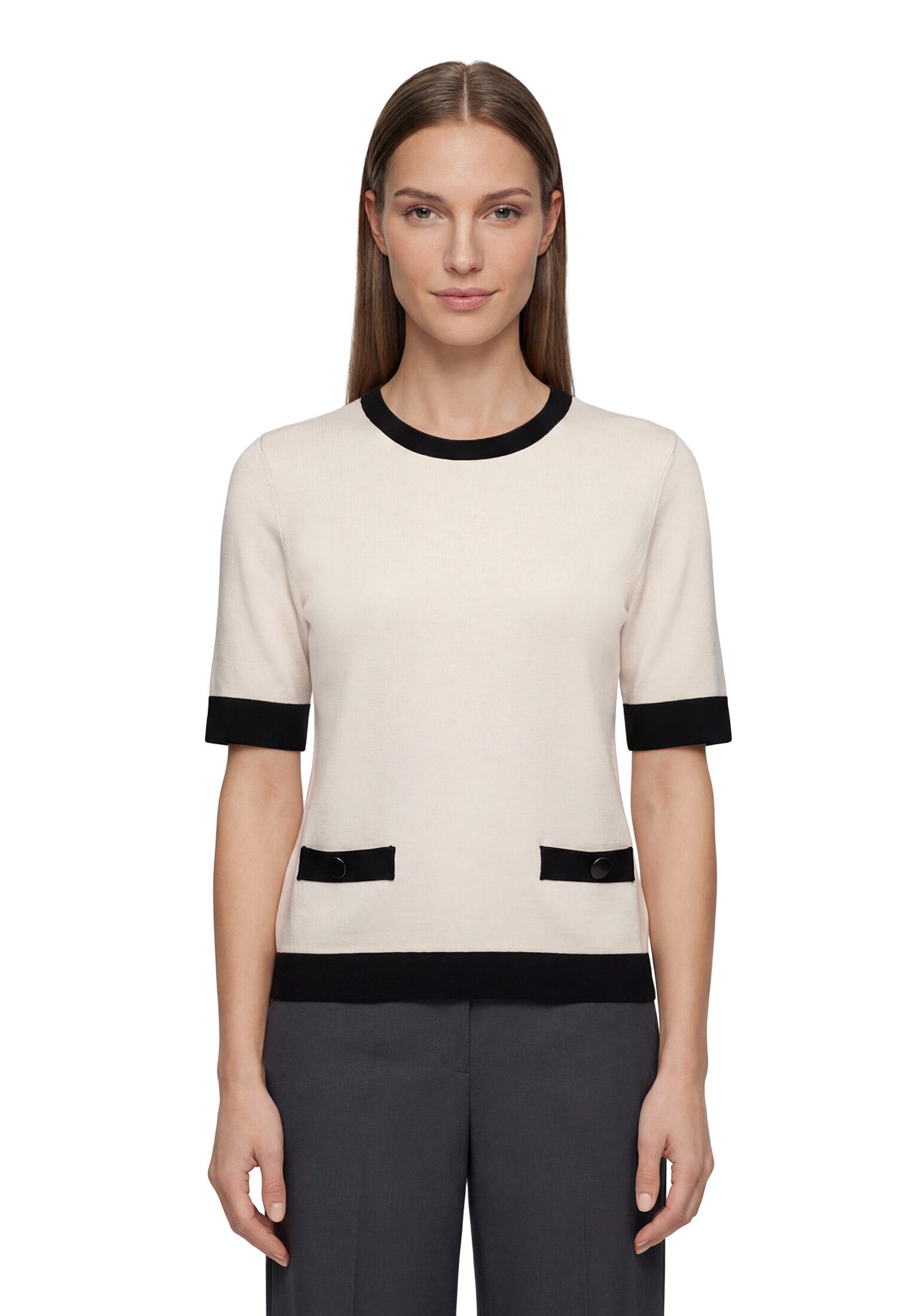 Betty Barclay Kurzarmshirt Damen mit Taschen (1-tlg)