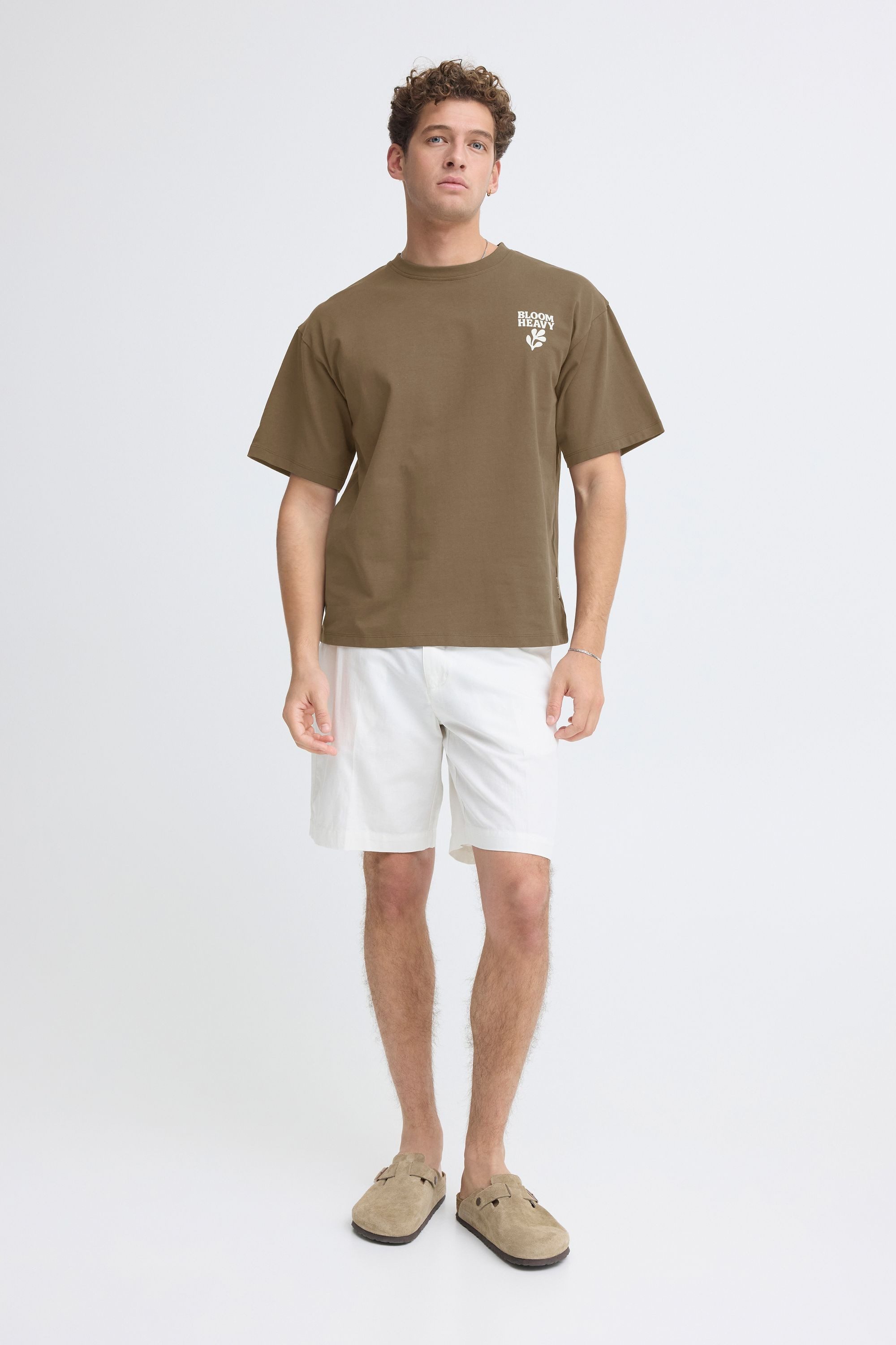 Casual Friday Rundhalsshirt CFRude Weites T-Shirt mit auffälligem Backprint
