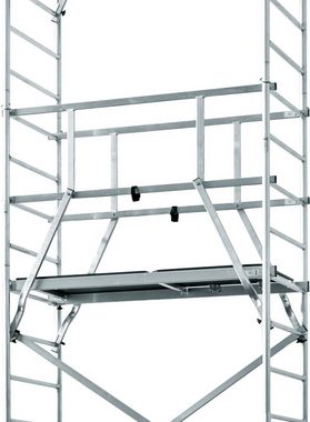 KRAUSE Arbeitsgerüst ClimTec System, (Set), Komplettgerüst, inkl. 1 Aufstockung, Arbeitshöhe: 5 Meter