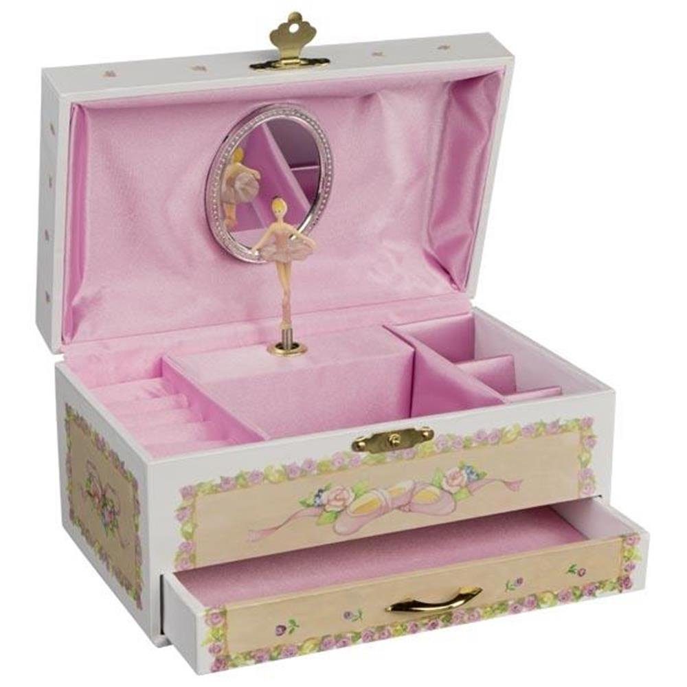 goki Spieluhr Ballerina IV, Spieldose, Rosa, mit Melodie Schwanensee günstig online kaufen
