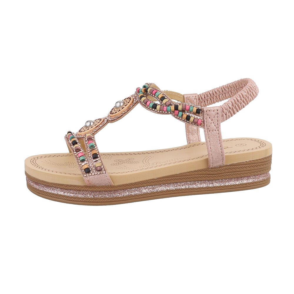 Ital-Design Damen Boho/Hippie Riemchensandalette (85960311) Keilabsatz/Wedg günstig online kaufen