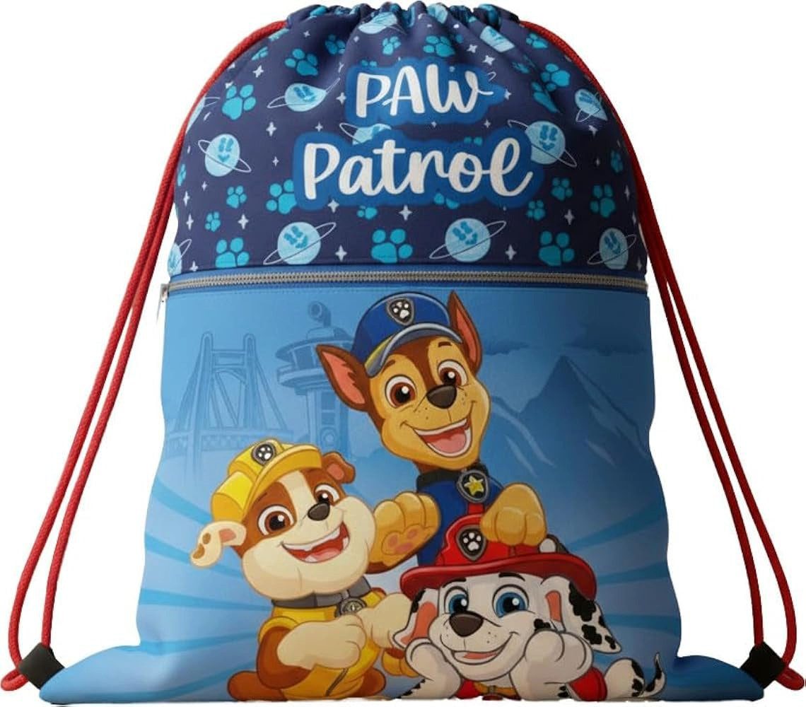 PAW PATROL Turnbeutel Paw Patrol City Heroes Deluxe 45 cm (1-tlg), Leicht, kompakt und mit praktischem Kordelzug