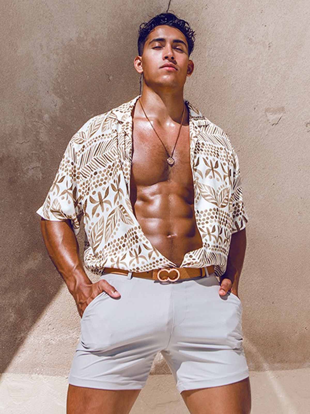 2eros Badeshorts 2Eros Bondi Bar Beach Swim Shorts String Brown (Series 3)