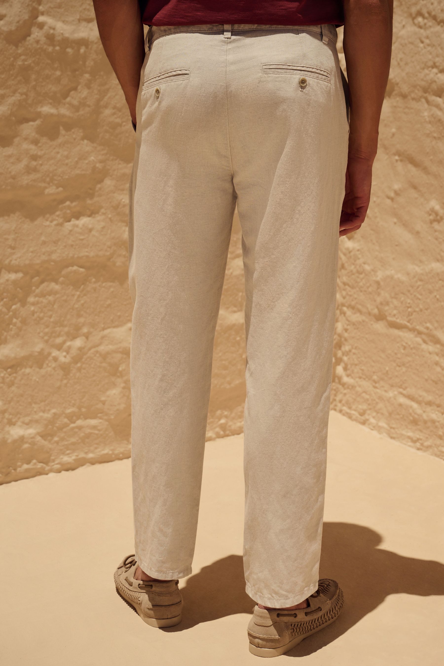 Next Leinenhose Hose mit Gummibund aus günstig online kaufen