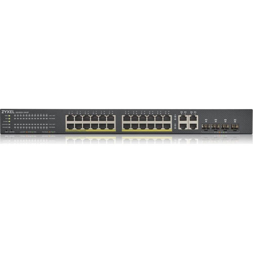 Zyxel GS1920-24HP V2 28-Port Gigabit Ethernet - Netzwerk Switch - schwarz Netzwerk-Switch