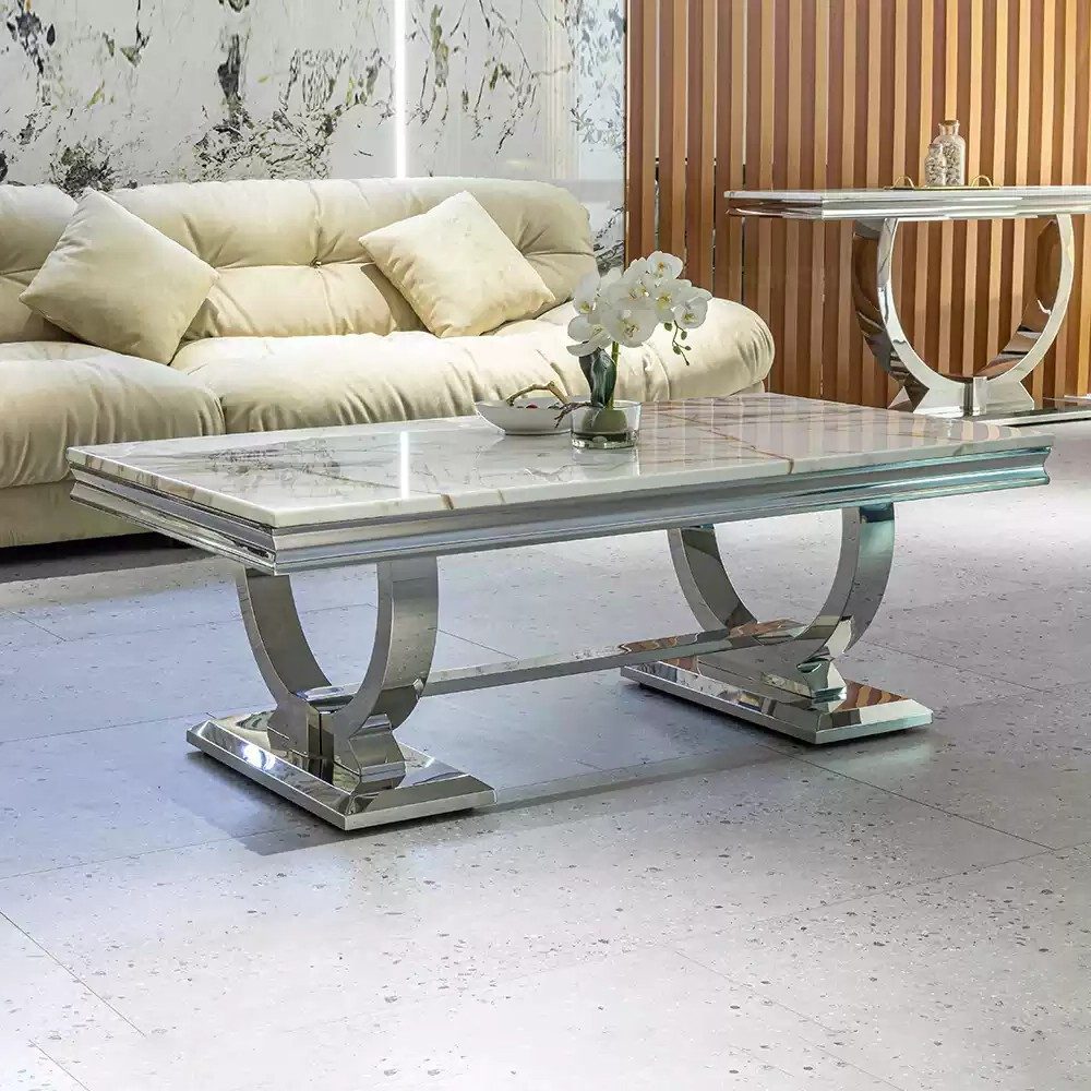 Xlmoebel Couchtisch Luxuriöser Beistelltisch im eleganten Design für stilvolle Räume, Made in Europa