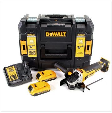 DeWalt Winkelschleifer DCG 405 D2 Akku Winkelschleifer 18V 125mm Brushless + 2x Akku 2,0Ah +