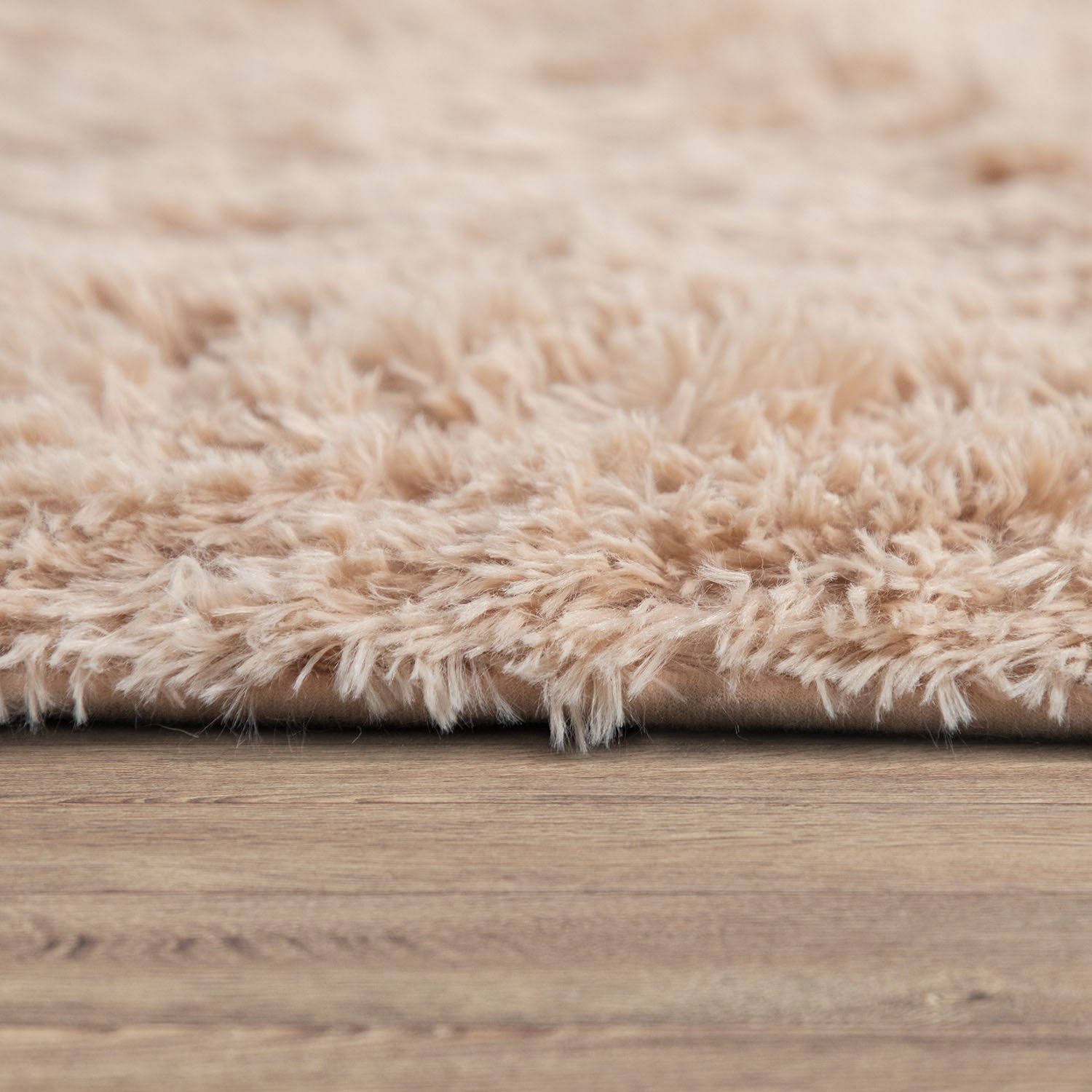 Paco Home Hochflor-Teppich Silky 591, rechteckig, Höhe: 37 mm, Uni-Farben, besonders weich und kuschelig