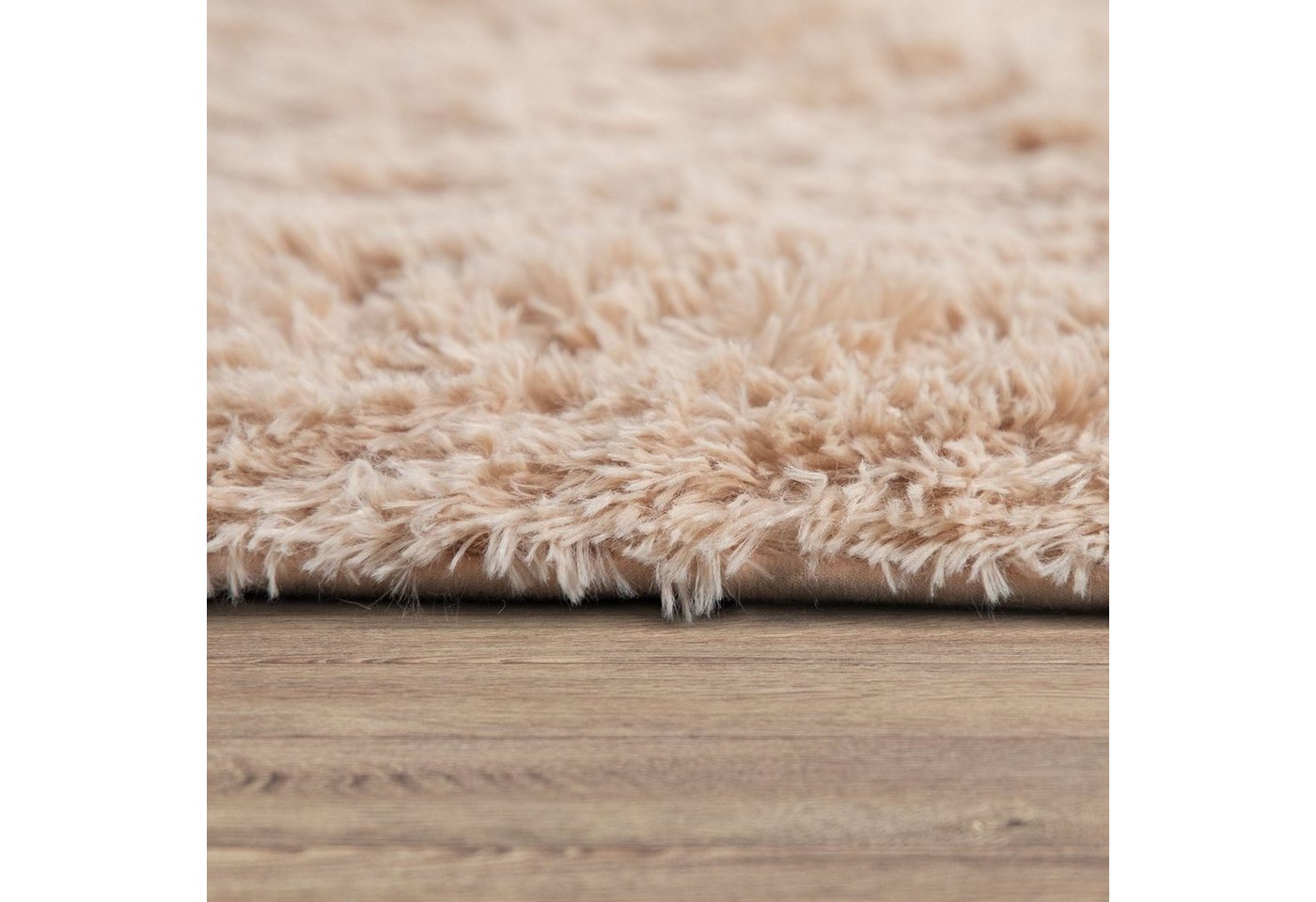 Hochflor-Teppich »Silky 591«, Paco Home, rechteckig, Höhe 33 mm, Uni Farben, besonders weich und kuschelig, ideal im Wohnzimmer & Schlafzimmer-kaufen