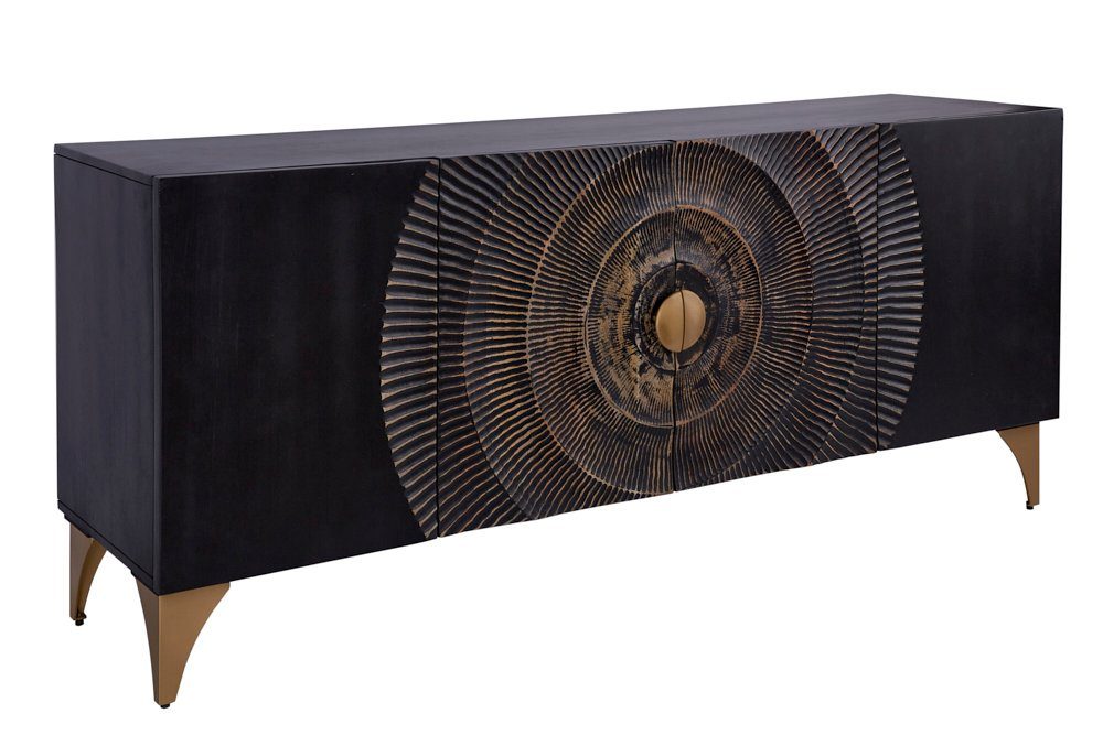 riess-ambiente Sideboard GOLDEN SUNSET 180cm schwarz günstig online kaufen