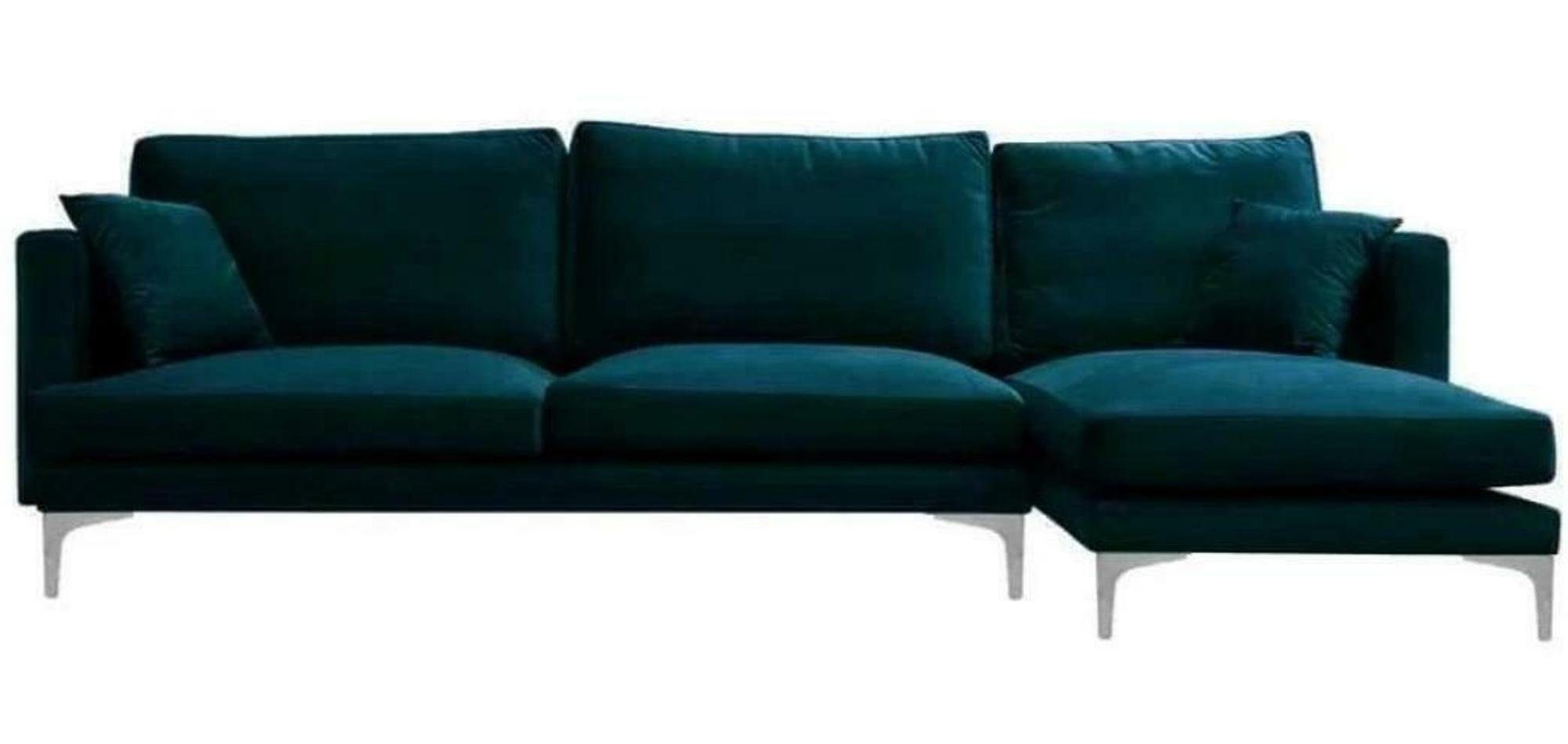 JVmoebel Made Blaues Wohnlandschaft Ecksofa Couch Eckgarnitur Blau Europe in Neu, Ecksofa Schwarz