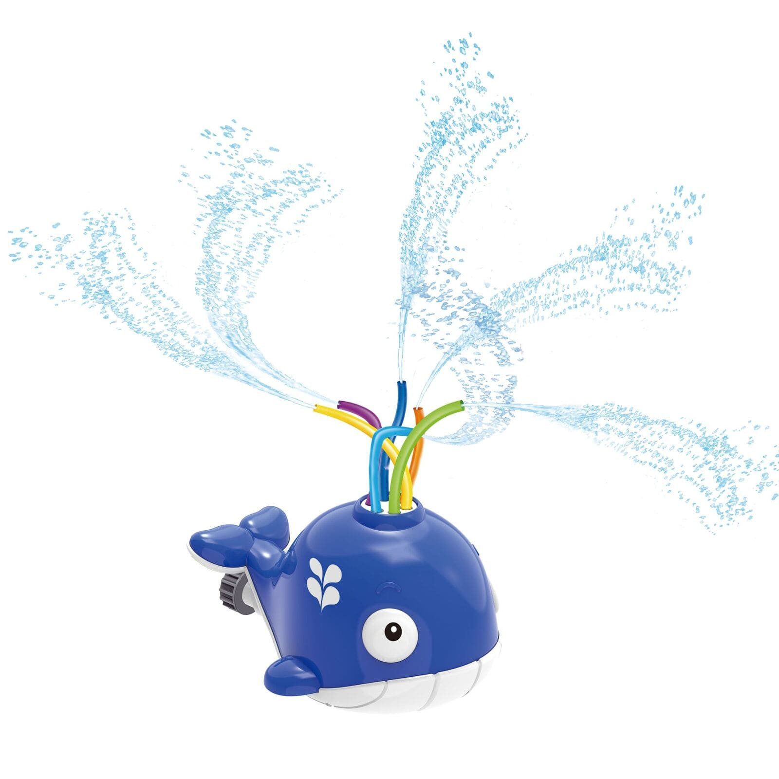 alldoro Spiel-Wassersprenkler 60214, im Wal-Design, Outdoorspielzeug für spritzige Abkühlung im Sommer
