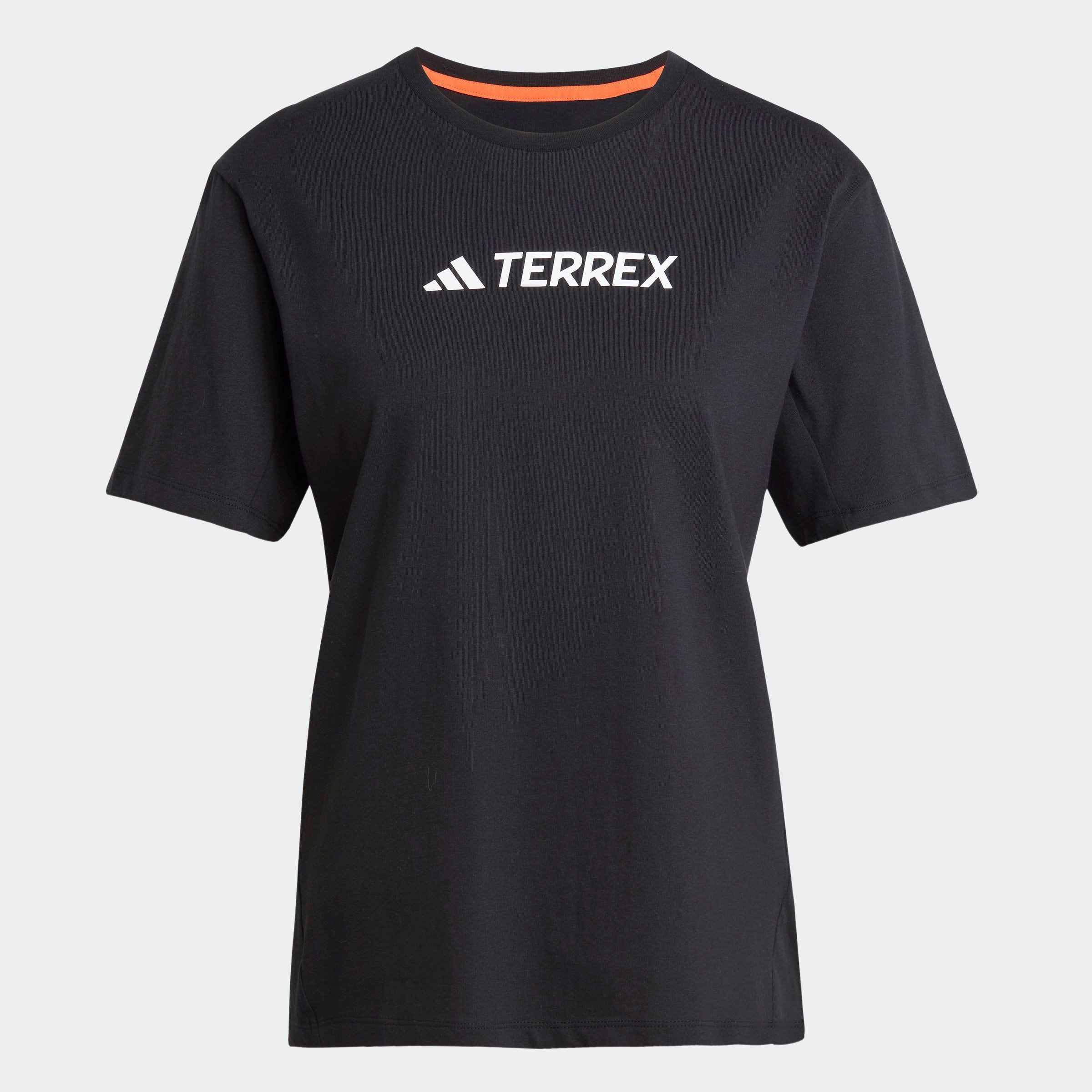 adidas TERREX Funktionsshirt W TX LOGO TEE für Sportmode und Outdoormode, mit Kurzarmdesign, ohne Verschluss