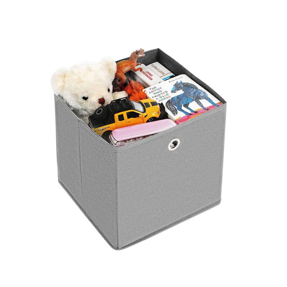 Aufbewahrungsbox 4 Stück Faltbox Faltbare Aufbewahrungsbox 32x32x32cm Stoffbox
