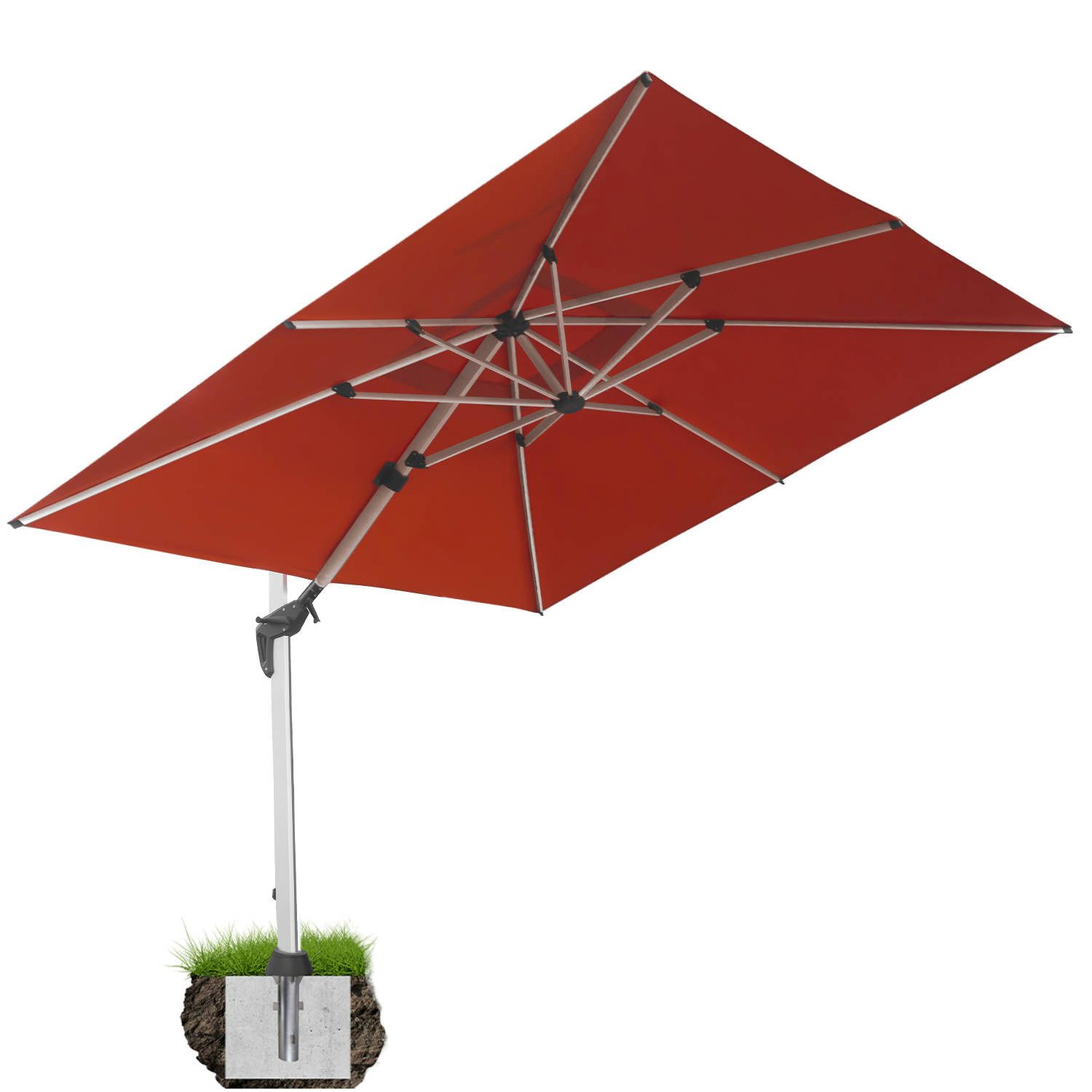anndora-sonnenschirm Ampelschirm aus Aluminium Marktschirm mit günstig online kaufen