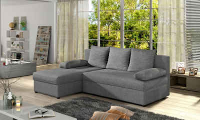 Luxusbetten24 Schlafsofa Designer Sofa Cali, mit Stauraum und Schlaffunktion
