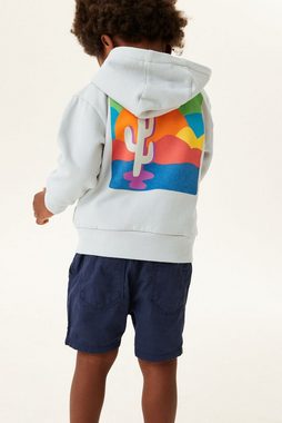 Next Kapuzensweatjacke Kapuzenjacke mit RV und Print auf der Rückseite (1-tlg)