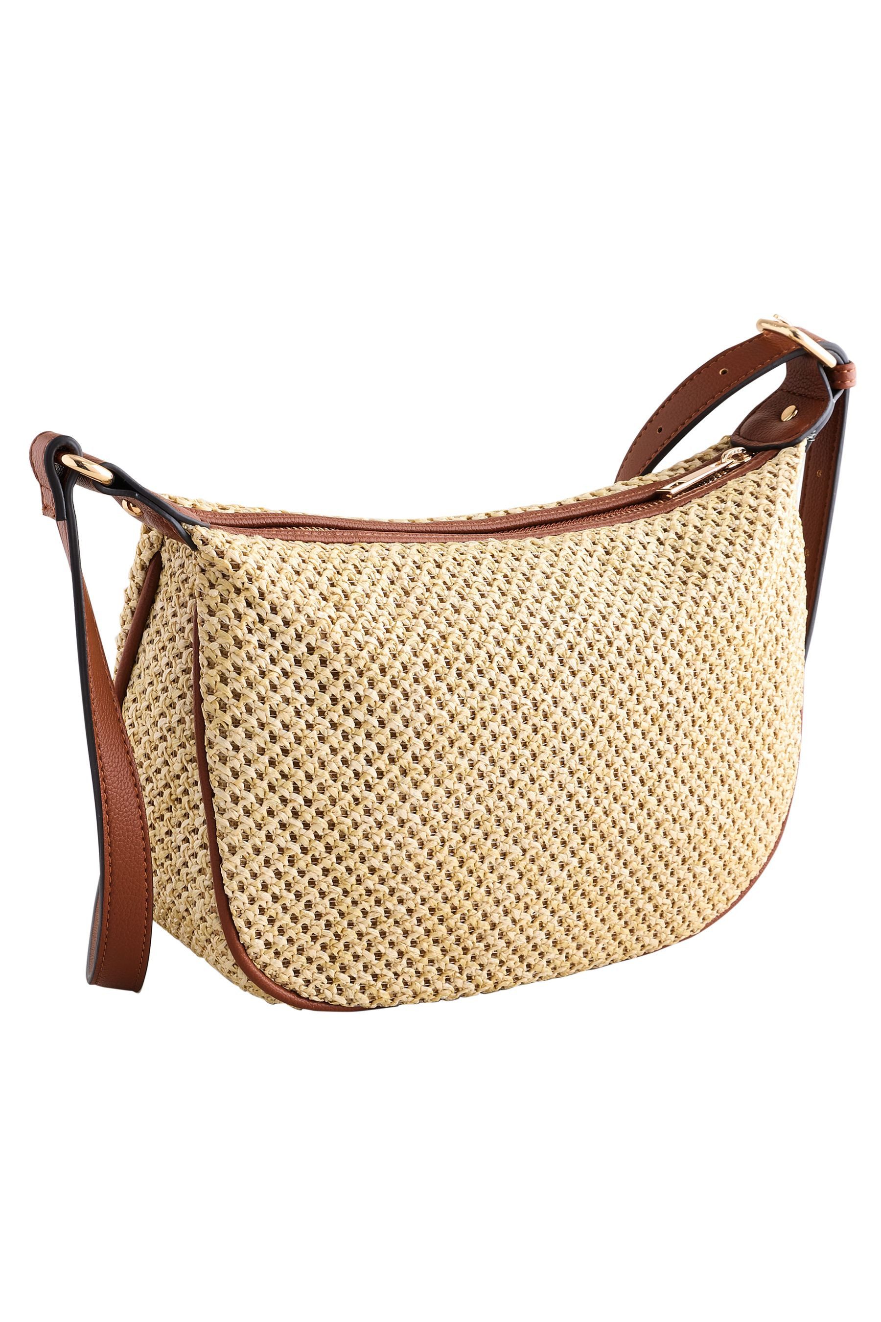 Next Umhängetasche Sling-Tasche aus Raffiabast (1-tlg) günstig online kaufen