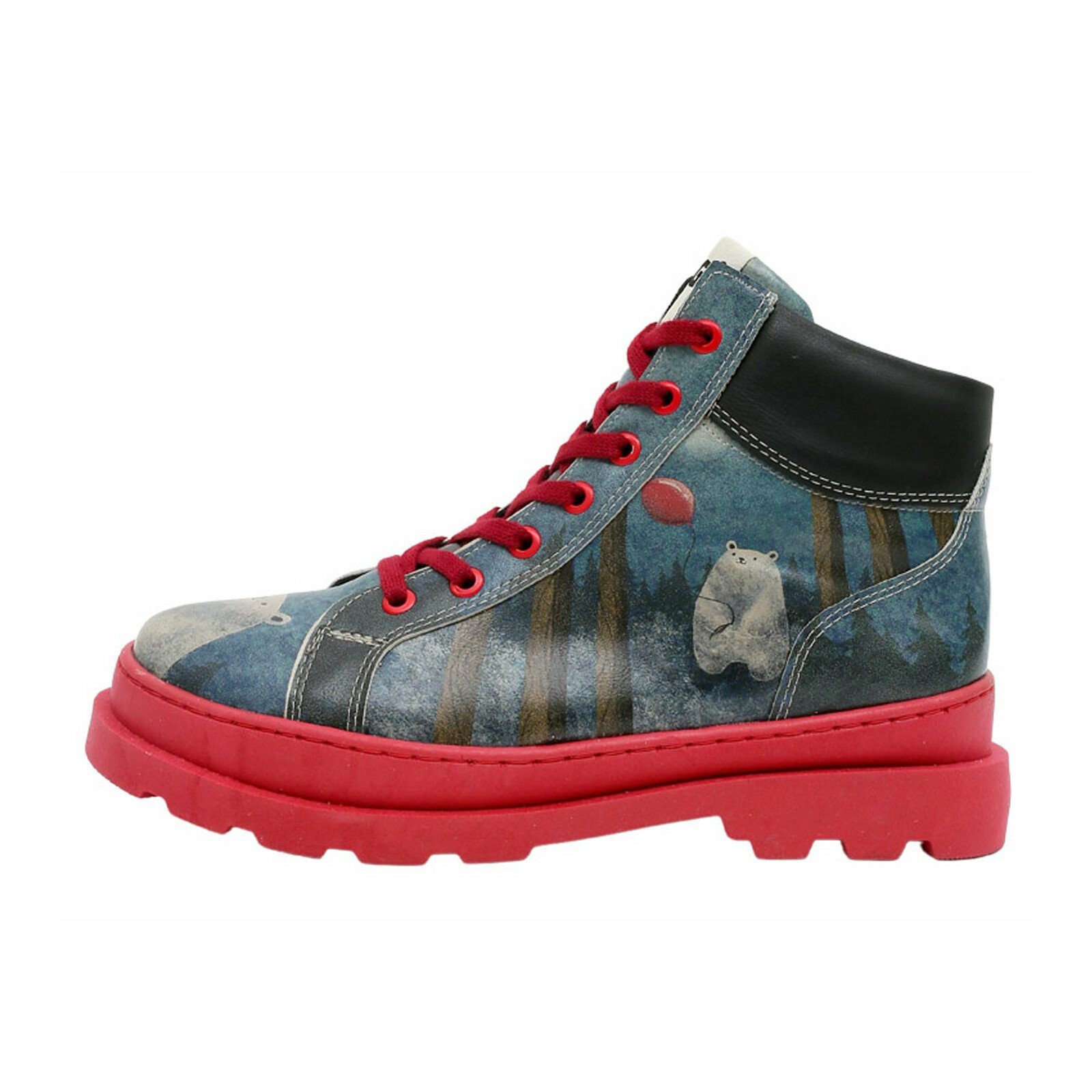 DOGO Adriana Bear With A Balloon Damen Stiefeletten Winterboots Handgefertigt