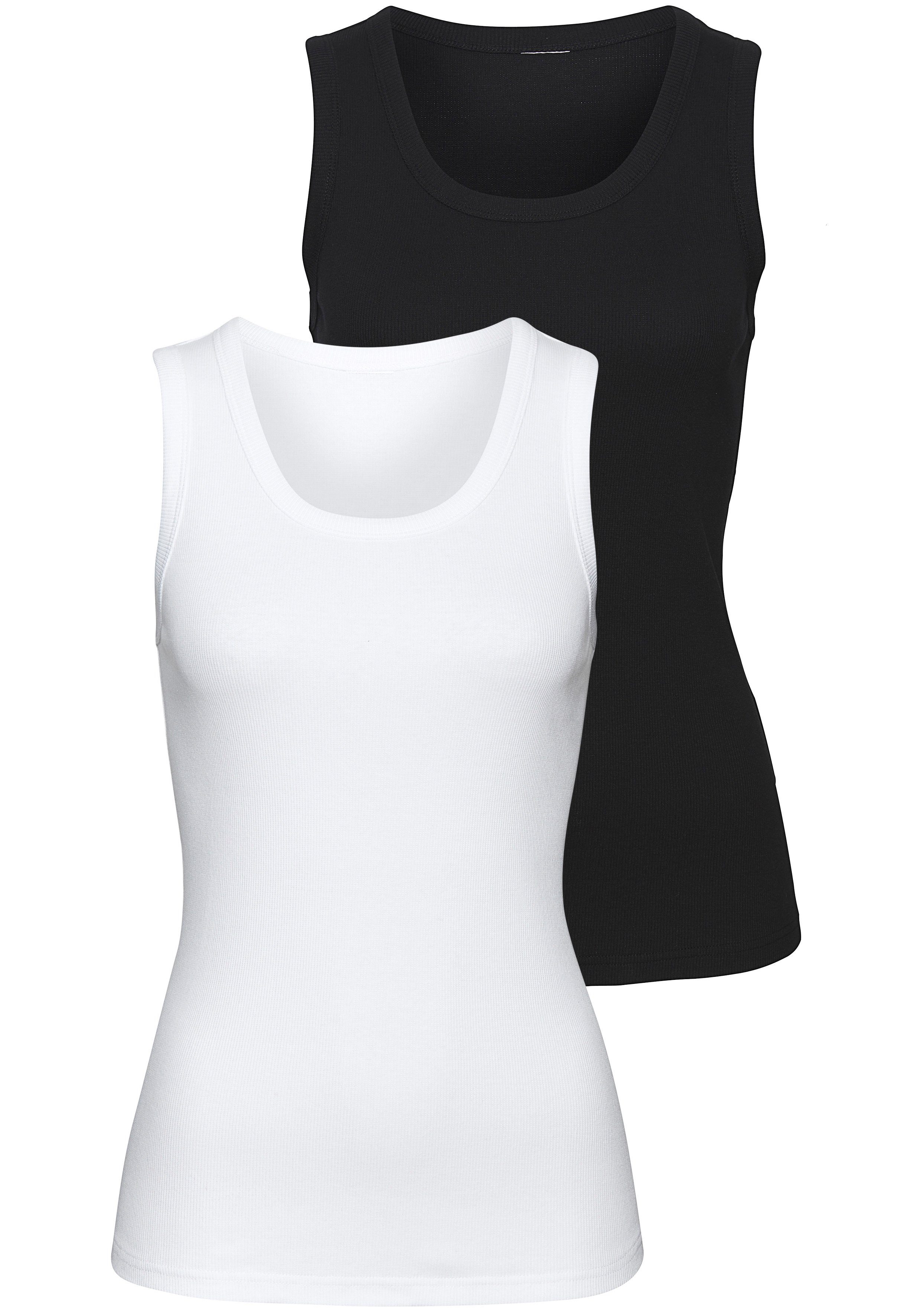 Tanktop aus weichem Rippen-Jersey