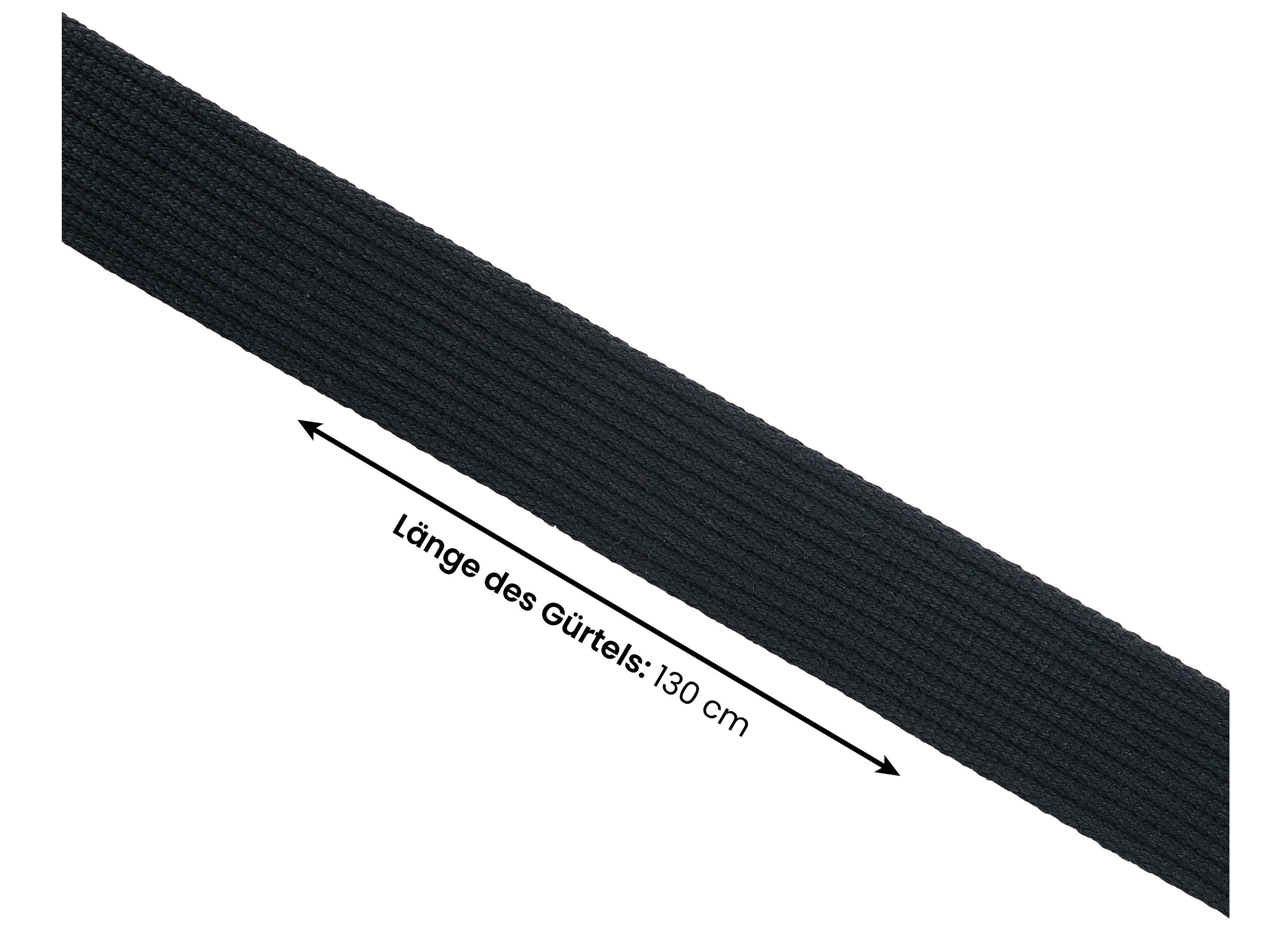 Ladeheid Stoffgürtel Herren Gürtel 120 cm (Gesamtlänge 130 cm) x 4 cm P10 (1-St) – Bild 4 von 4