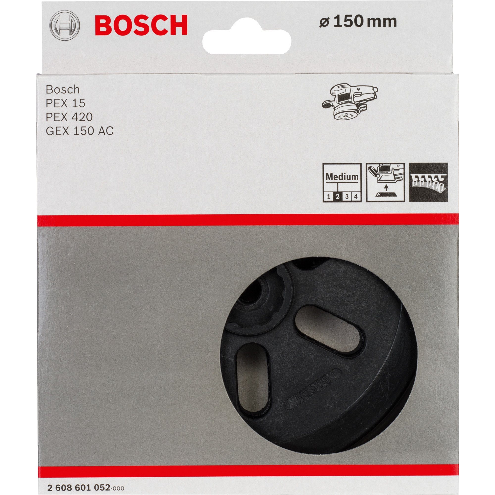 BOSCH Schleifscheibe Bosch Professional Schleifteller mittelhart, Ø