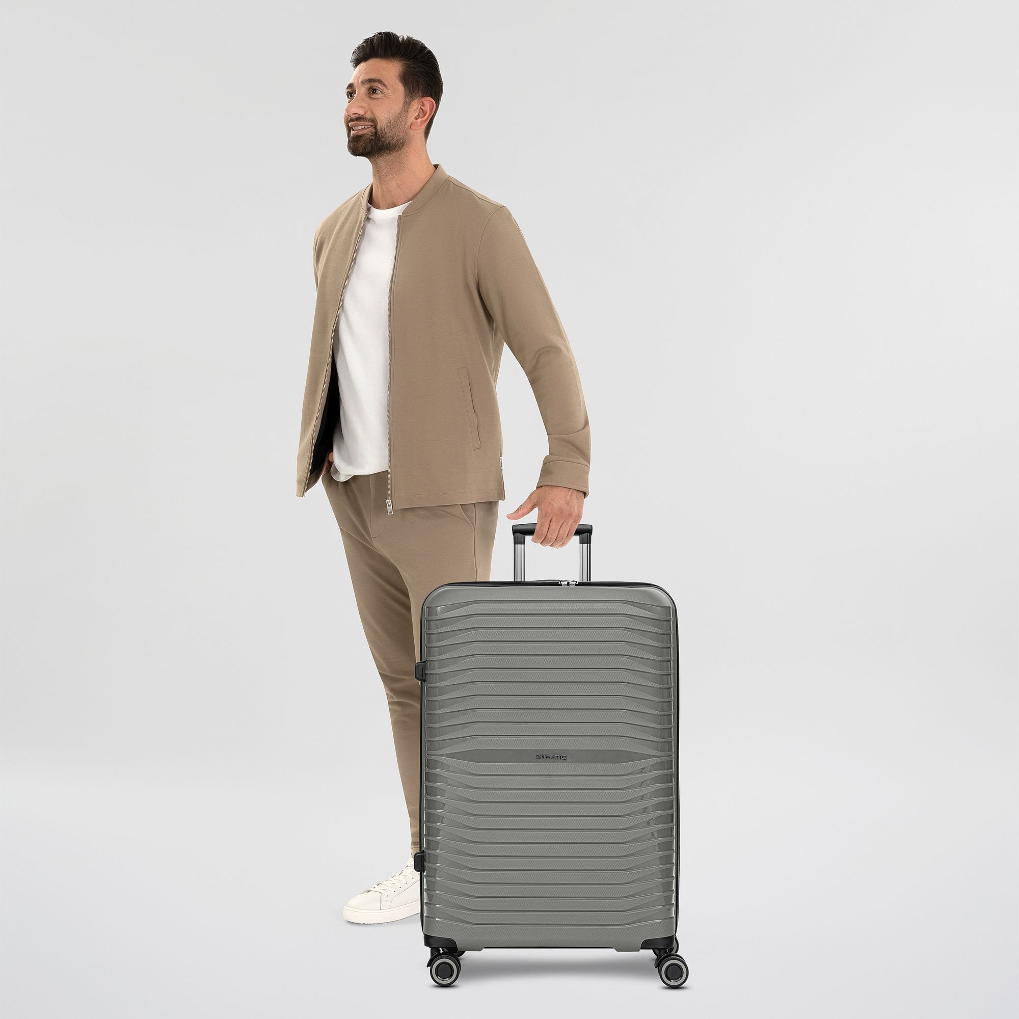 Stratic Hartschalen-Trolley Shine, 4 Rollen, Polypropylen