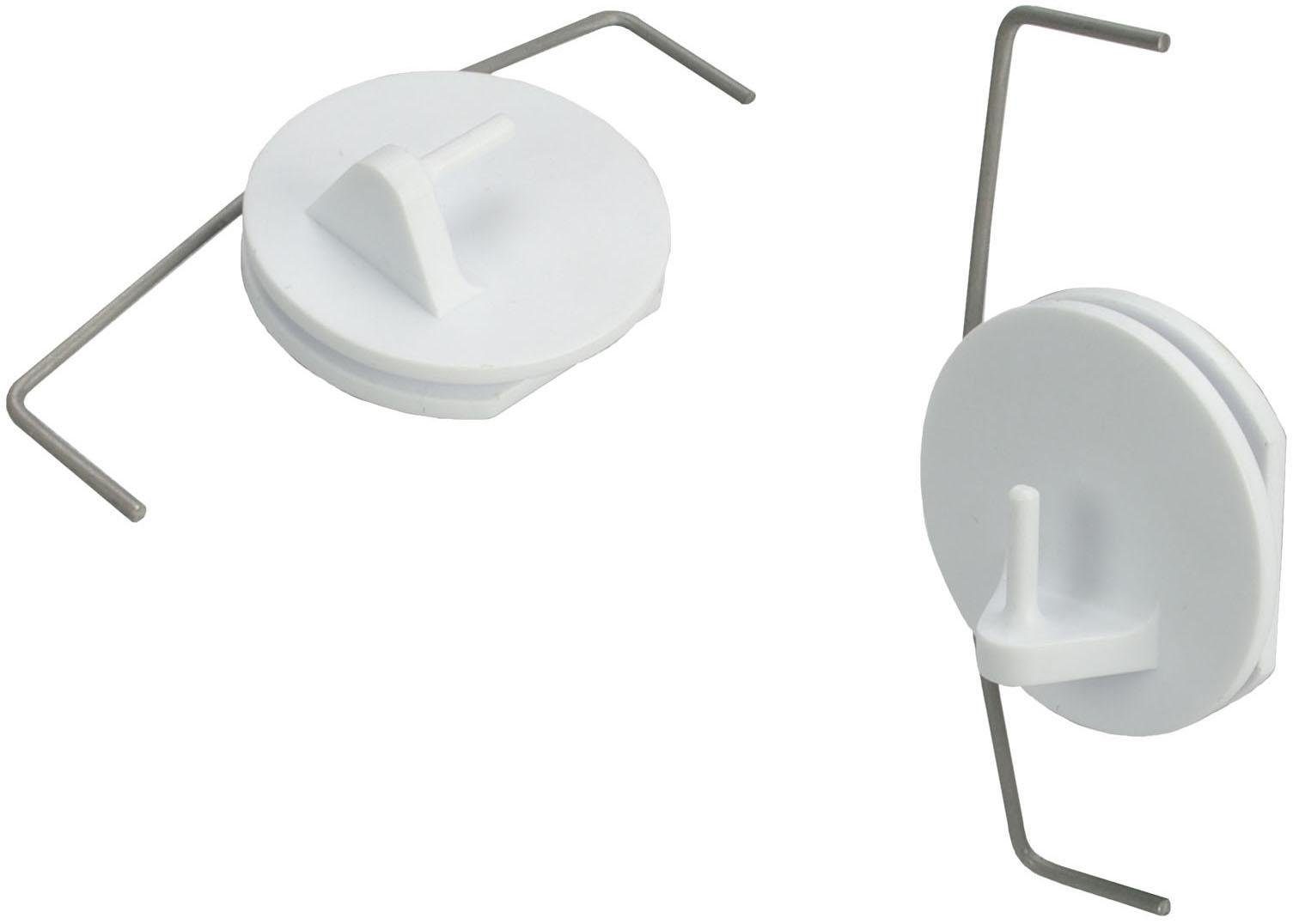 Liedeco Klemmträger, Vitragen-Scheibengardinen, (Set, 2-tlg), für Vitragen-Scheibenstangen