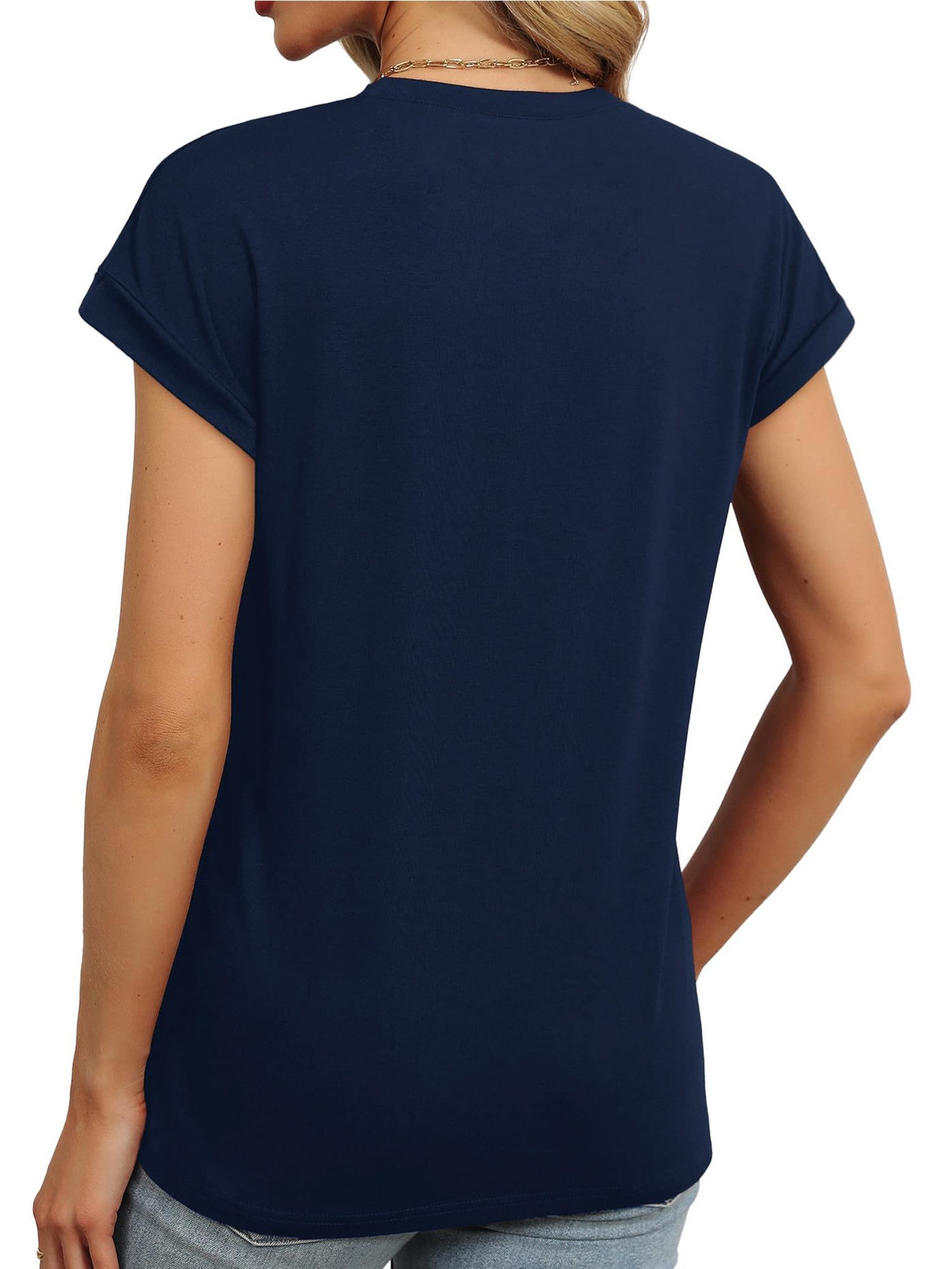 PYLIKE Kurzarmbluse Damen bequemes Sommer Kurzarm Carmenshirt Locker Liebe Print Modische Outfits Business Strand Urlaub Blusen Kleidung