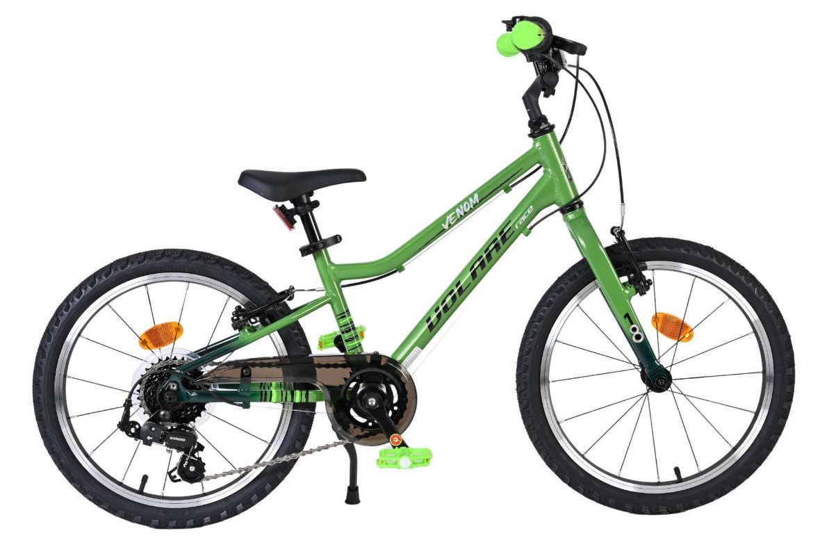 Volare Kinderfahrrad, 1 Gang, ohne Schaltung, Kinderfahrrad Venom 18 Zoll