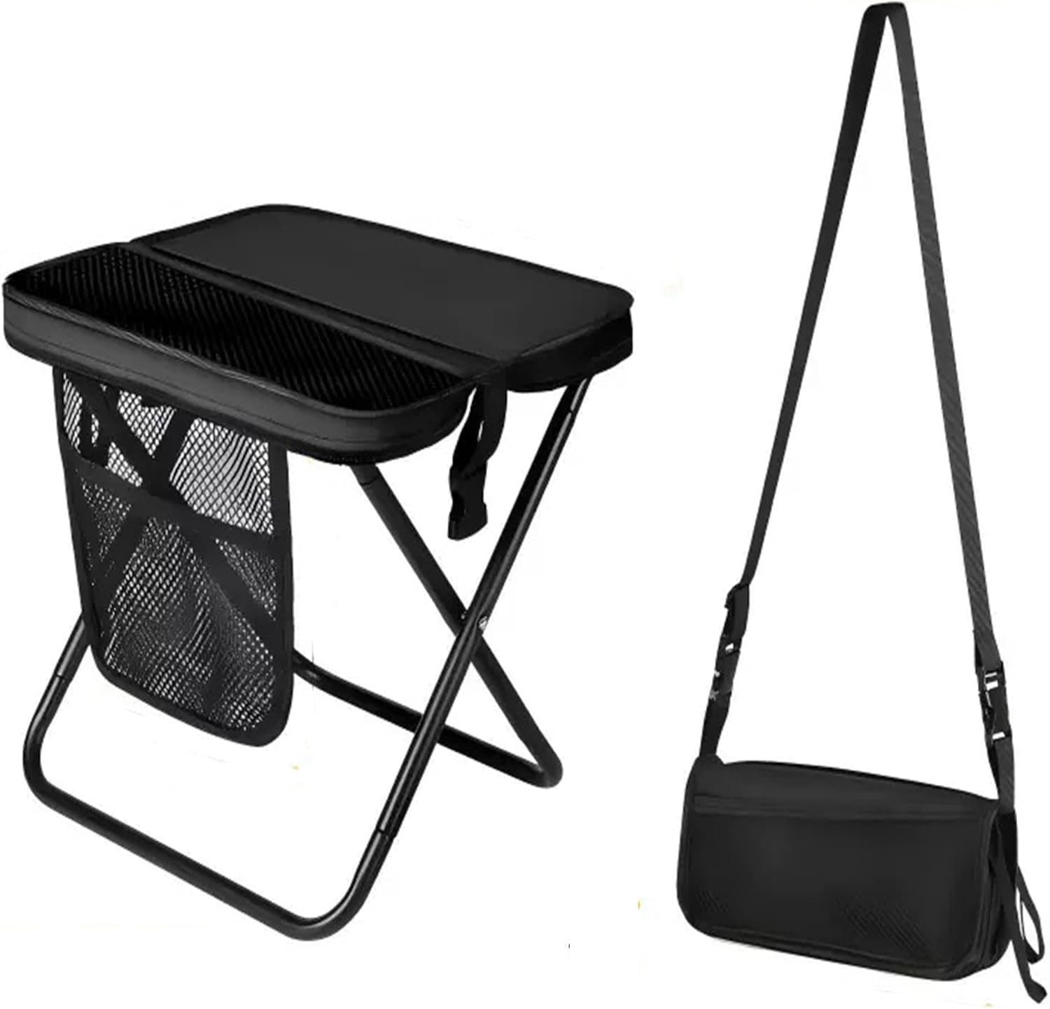 FELIXLEO Kinderklappstuhl Klapphocker 31 cm Campinghocker Faltbar mit Tragetasche