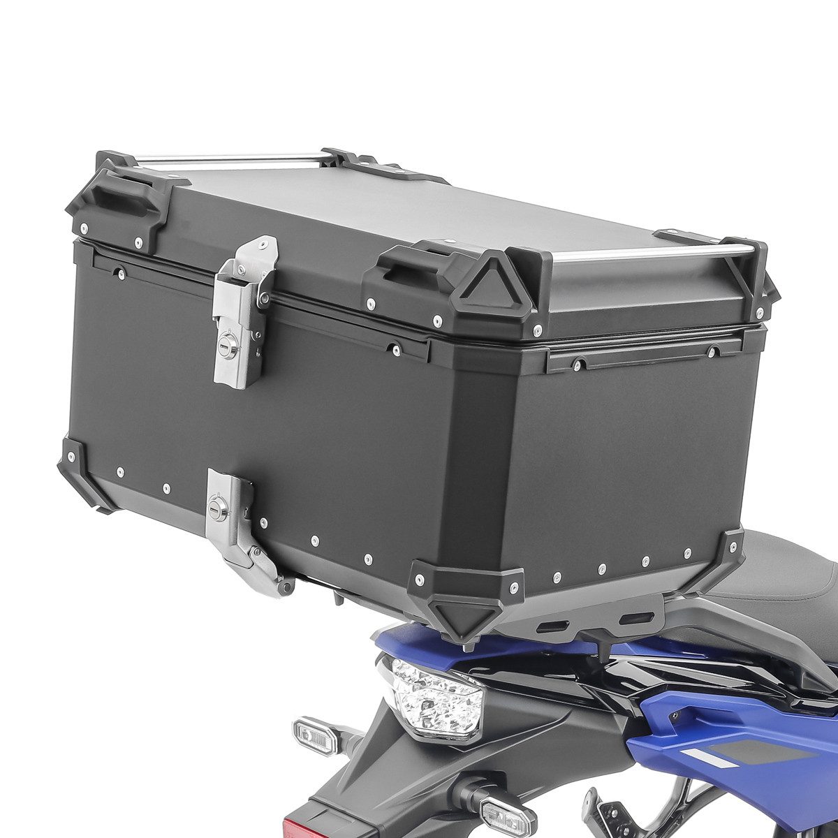Bagtecs Topcase Set Alu Topcase + Gepäckbrücke passend für Suzuki V-Strom 800 23-26 #