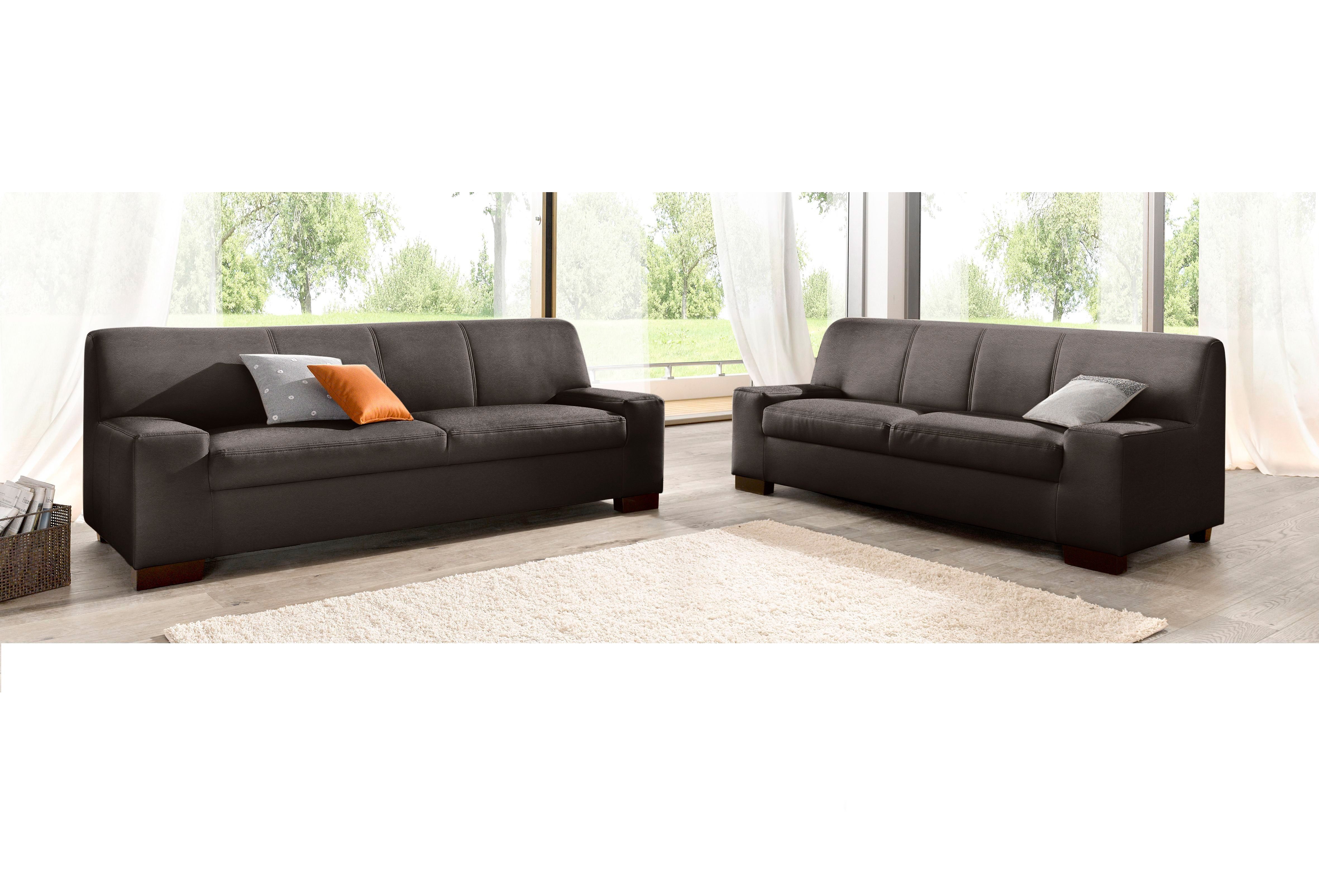 DOMO collection Polstergarnitur Norma kubisch und zeitlos, (Set, 2-tlg), be günstig online kaufen