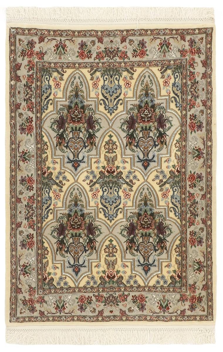 Orientteppich Isfahan 74x107 Handgeknüpfter Orientteppich / Perserteppich, Nain Trading, rechteckig, Höhe: 6 mm