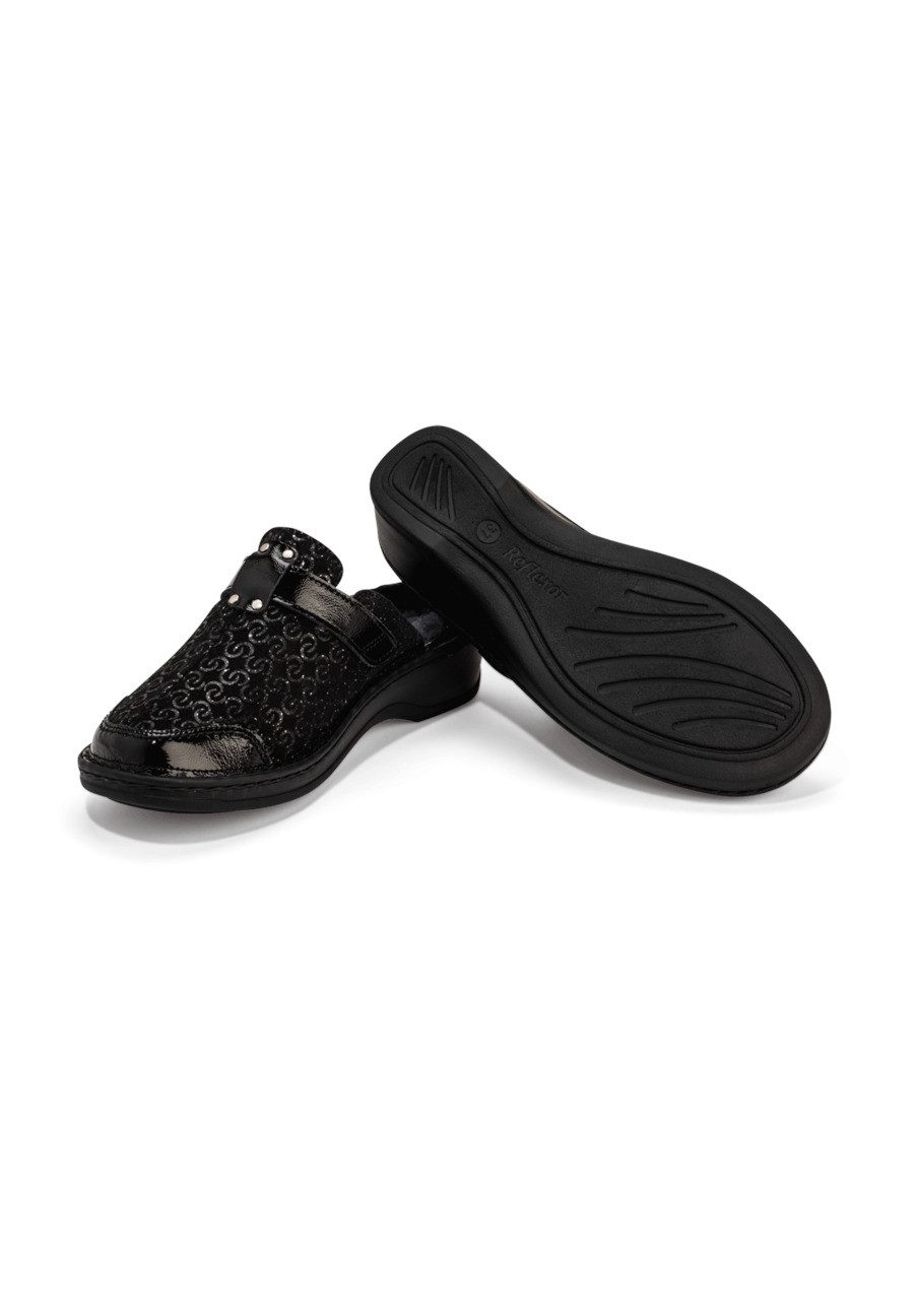 vitaform Damenschuhe Clog Velourleder Clog