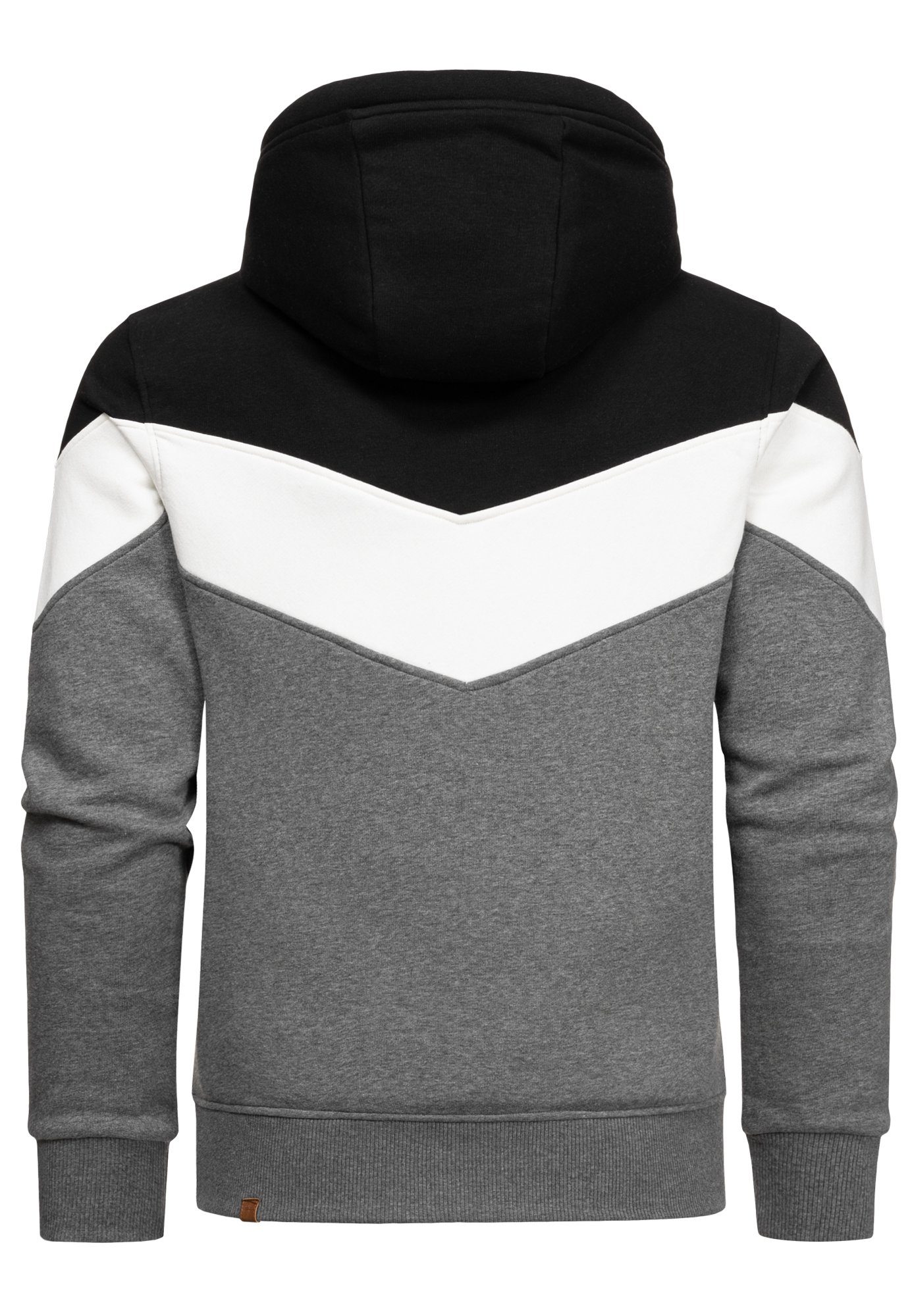 Amaci&Sons Kapuzenpullover ARDMORE Sweatjacke im Block-Design Herren Kapuzenpullover Pullover Hoodie Zipper Jacke