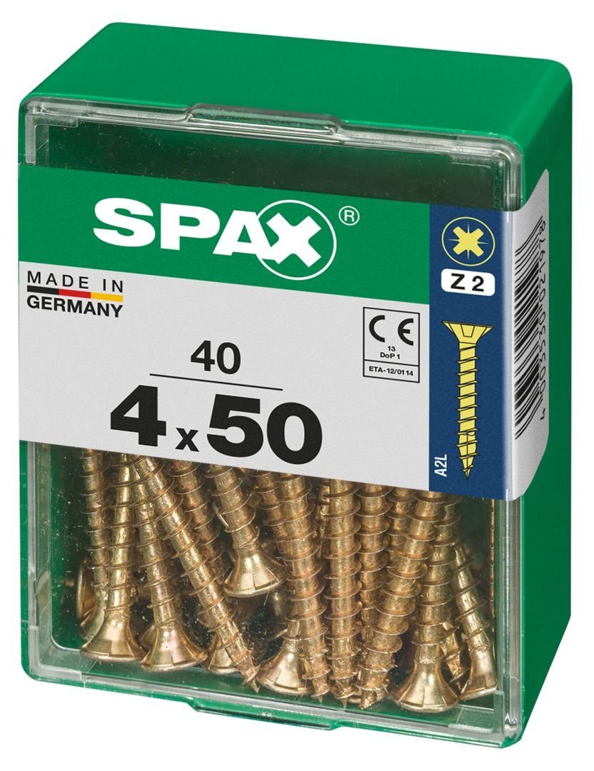 SPAX Holzbauschraube Spax Universalschrauben mm 40 - 2 x PZ 4.0 Stk. 50
