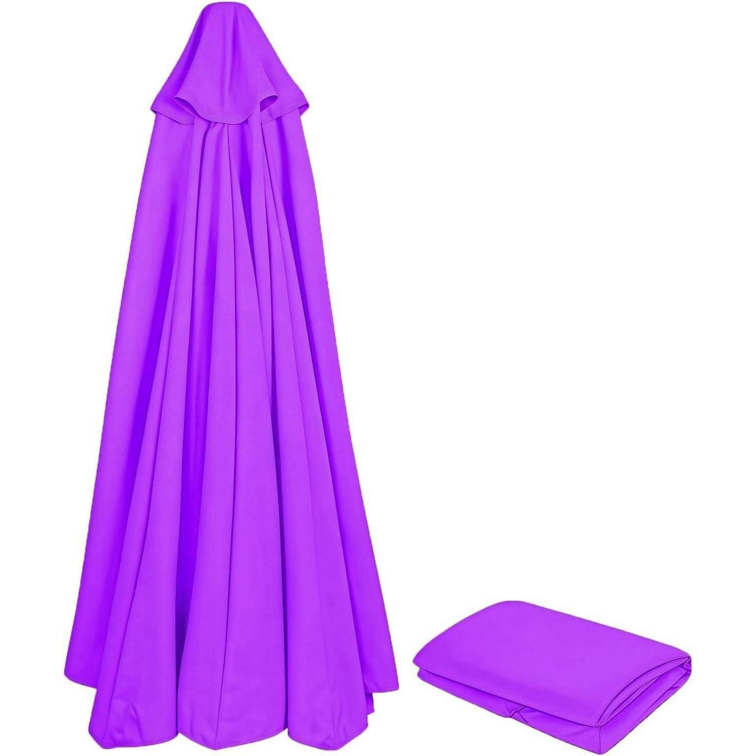 LuxusKollektion Sonnenschirm Sonnenschirm Ersatzbezug UV Schutz 80 windfest 250 cm 6 streben Purple