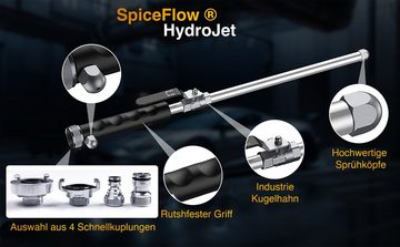 SpiceFlow Multifunktionsbrause HydroJet Sets, 1/2 Zoll Gardena Anschluss Multifunktional stufenlos verstellbar