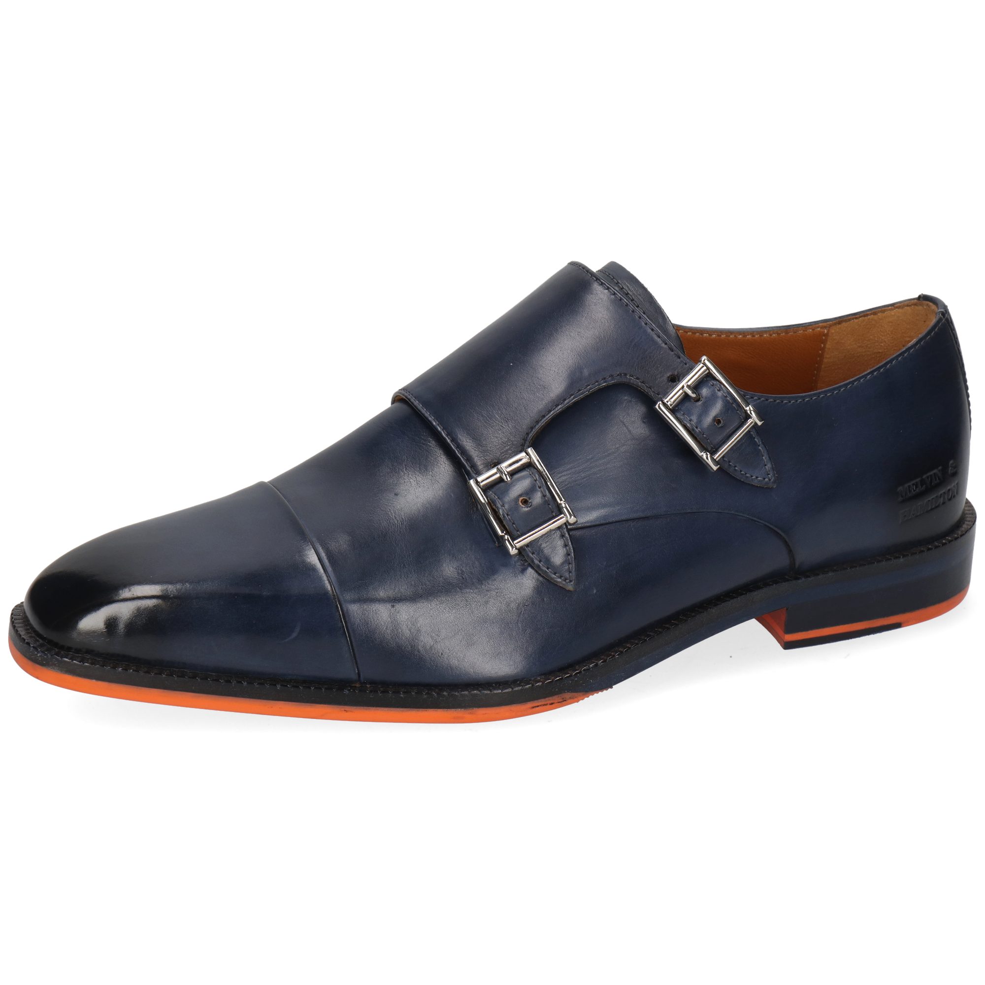 Melvin & Hamilton Stefano 2 Leder-Monk Schuhe für Herren Schnürschuh Flache Absätze, Echtes Leder, Vegetabile Gerbung